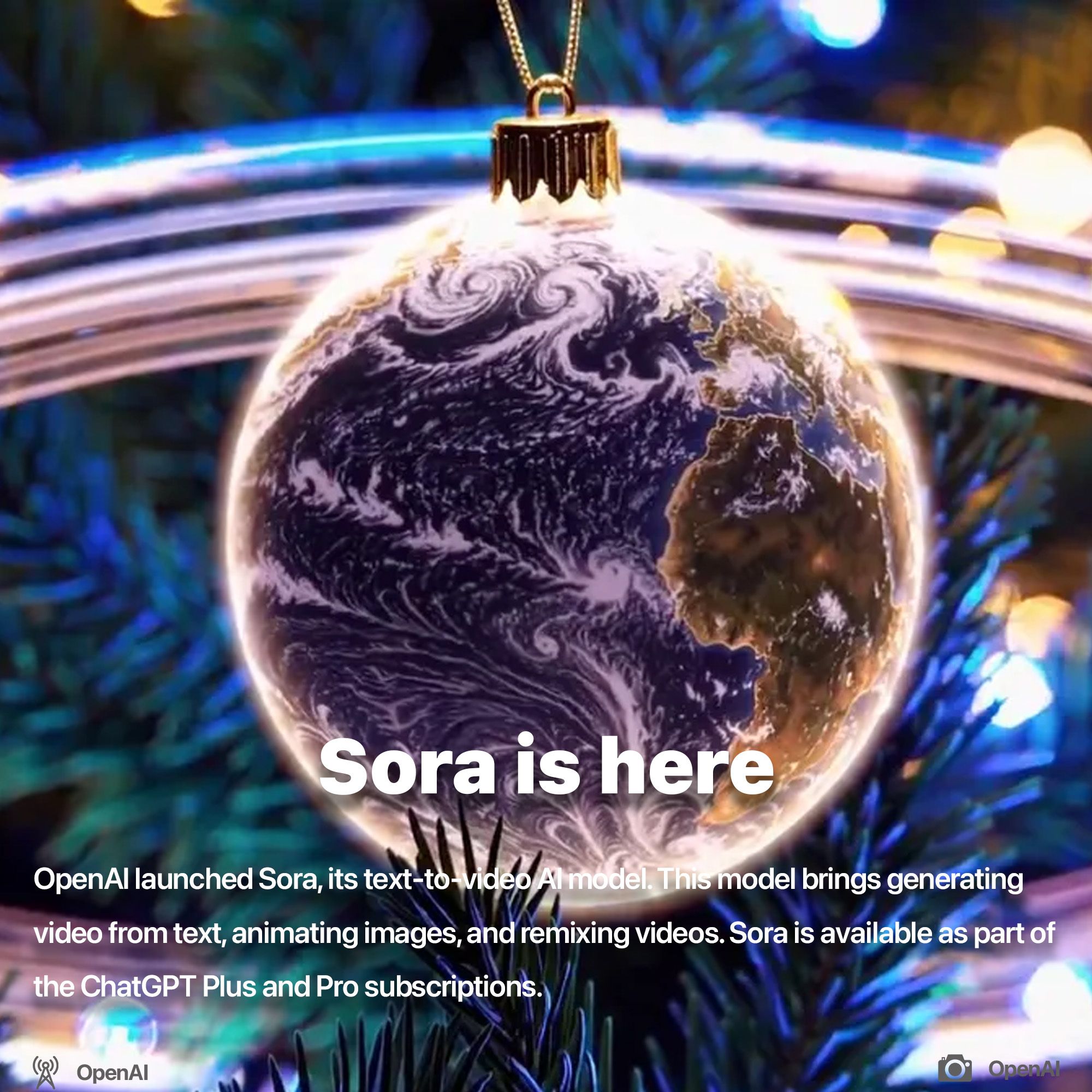 OpenAI released Sora