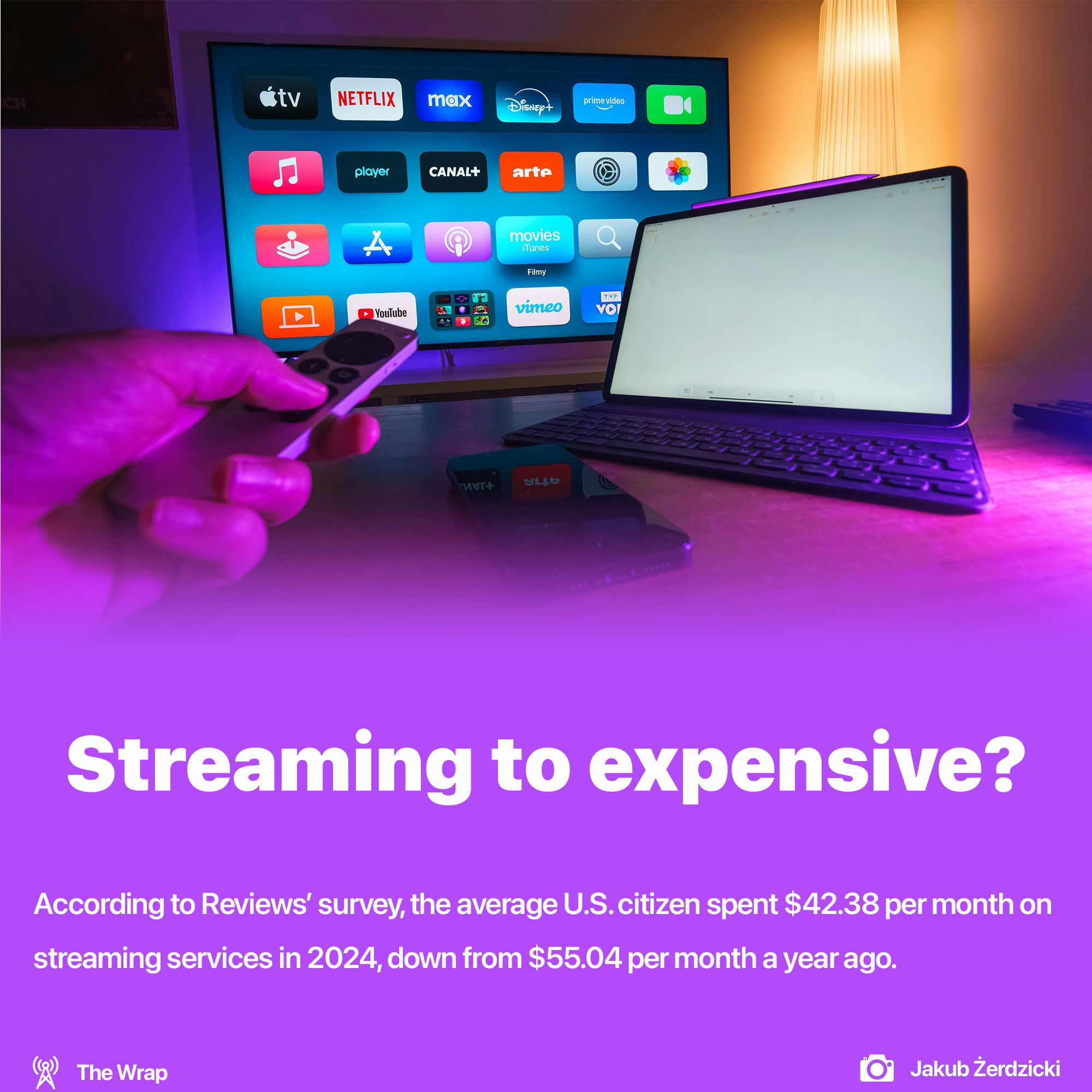 People pay less for streaming services