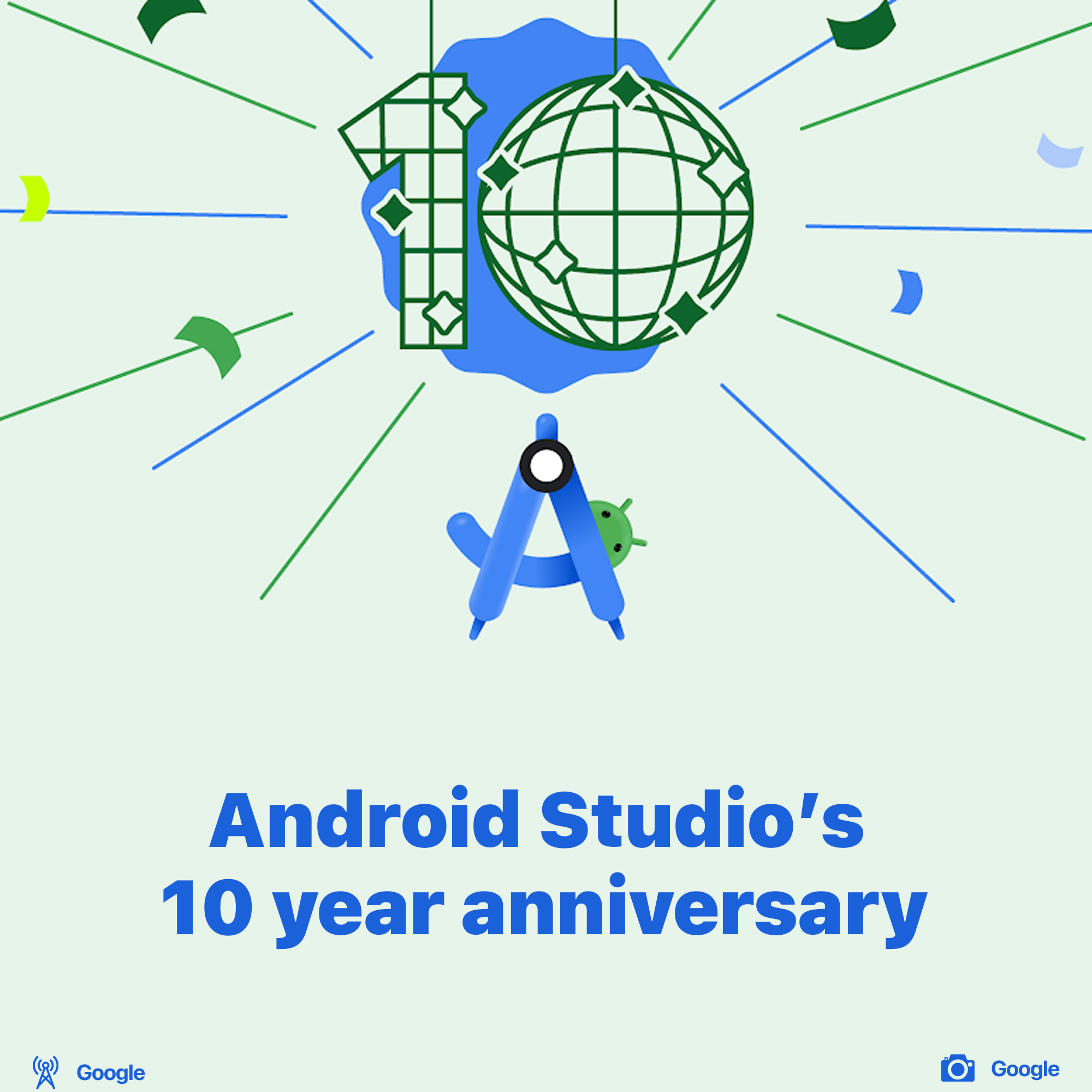 Android Studio 10th anninversary