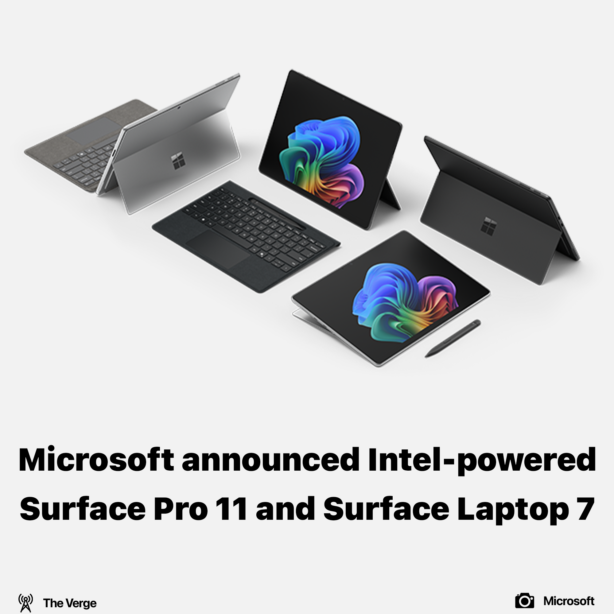 Microsoft released Intel-powered Surface Pro 11 & Surface Laptop 7