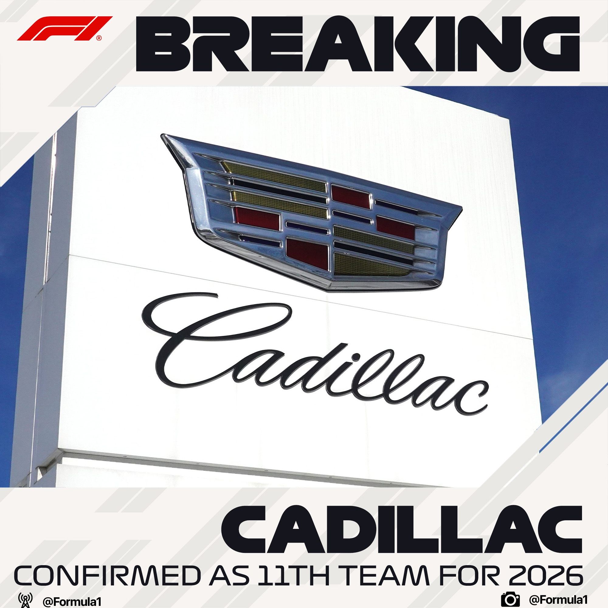 Cadillac will race in F1 in 2026