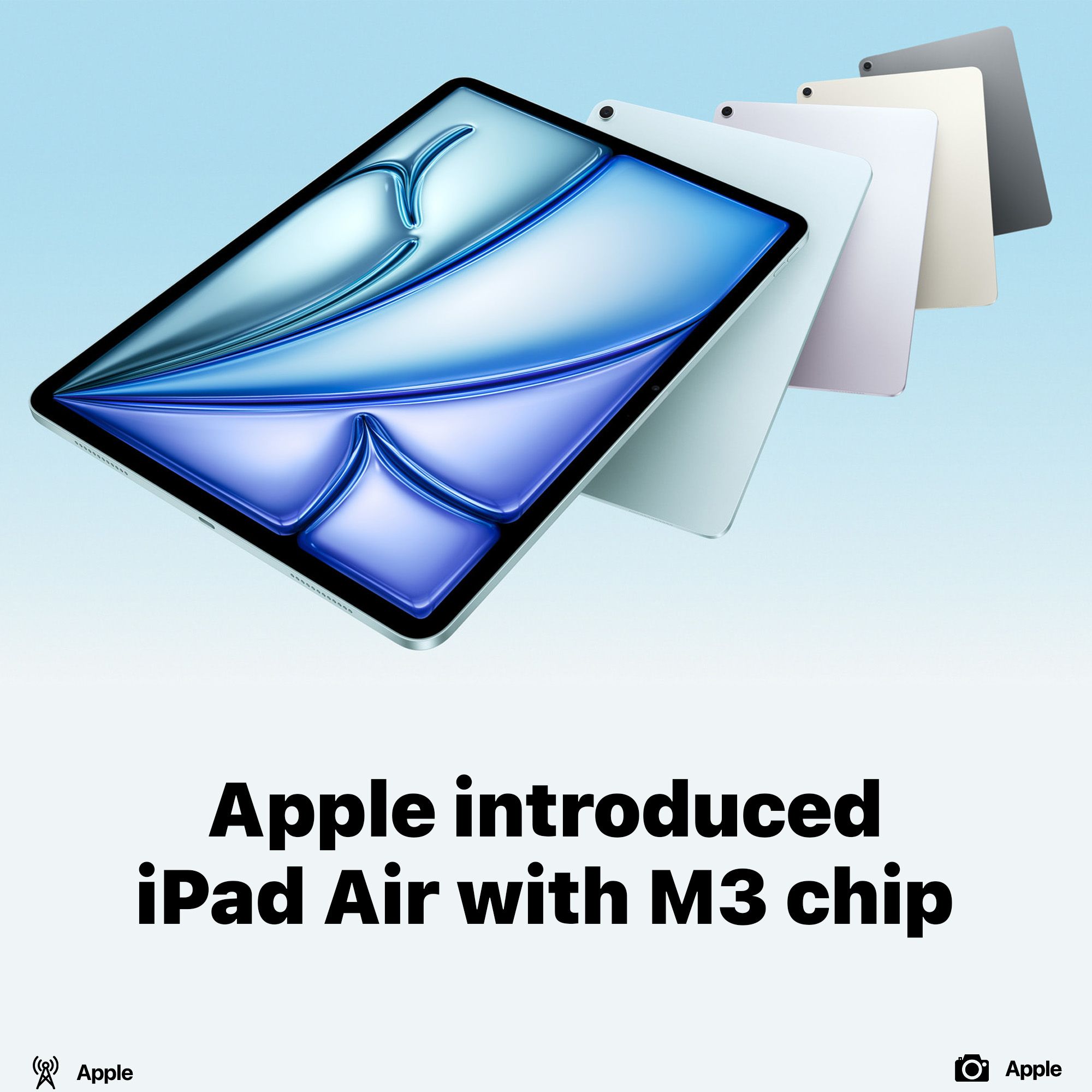 Apple introduced iPad Air with M3 chip