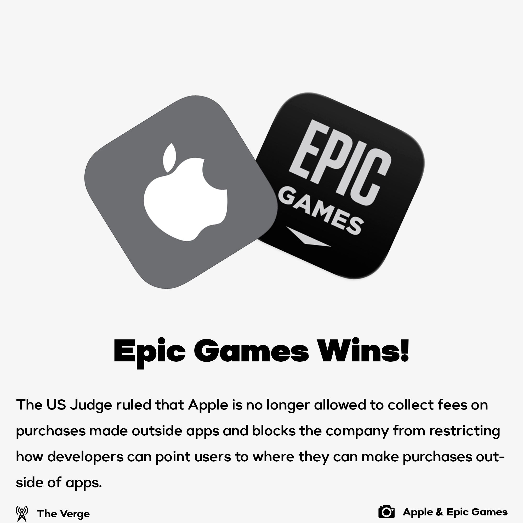 Epic Games wins battle with Apple