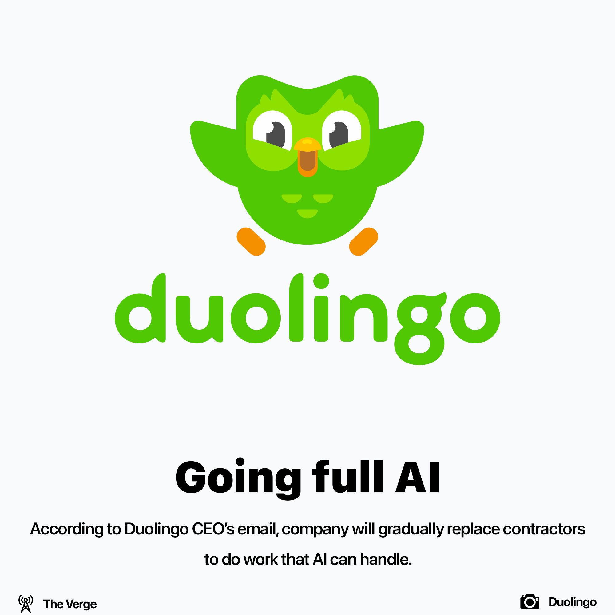 Duolingo is going full AI