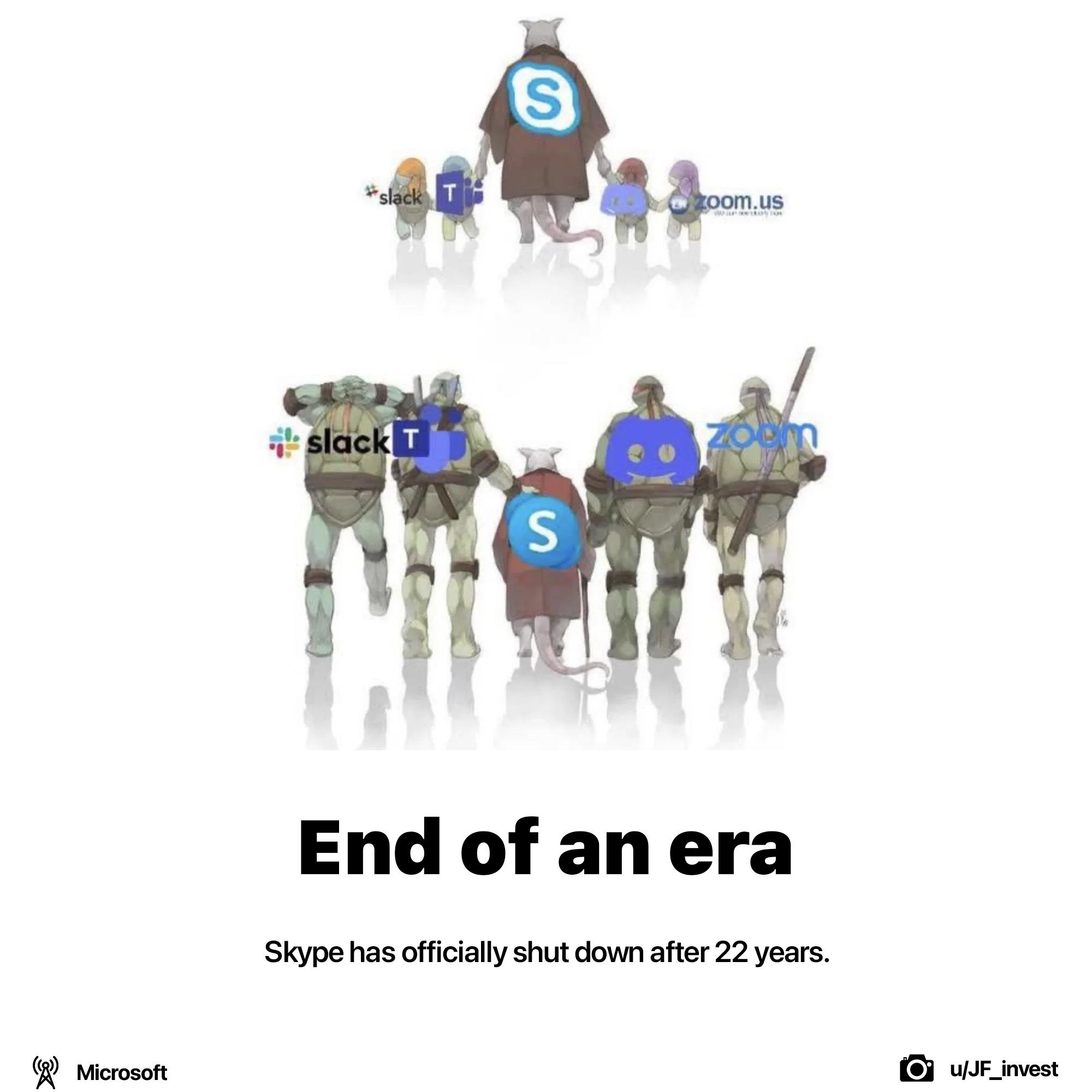 Skype has shut down