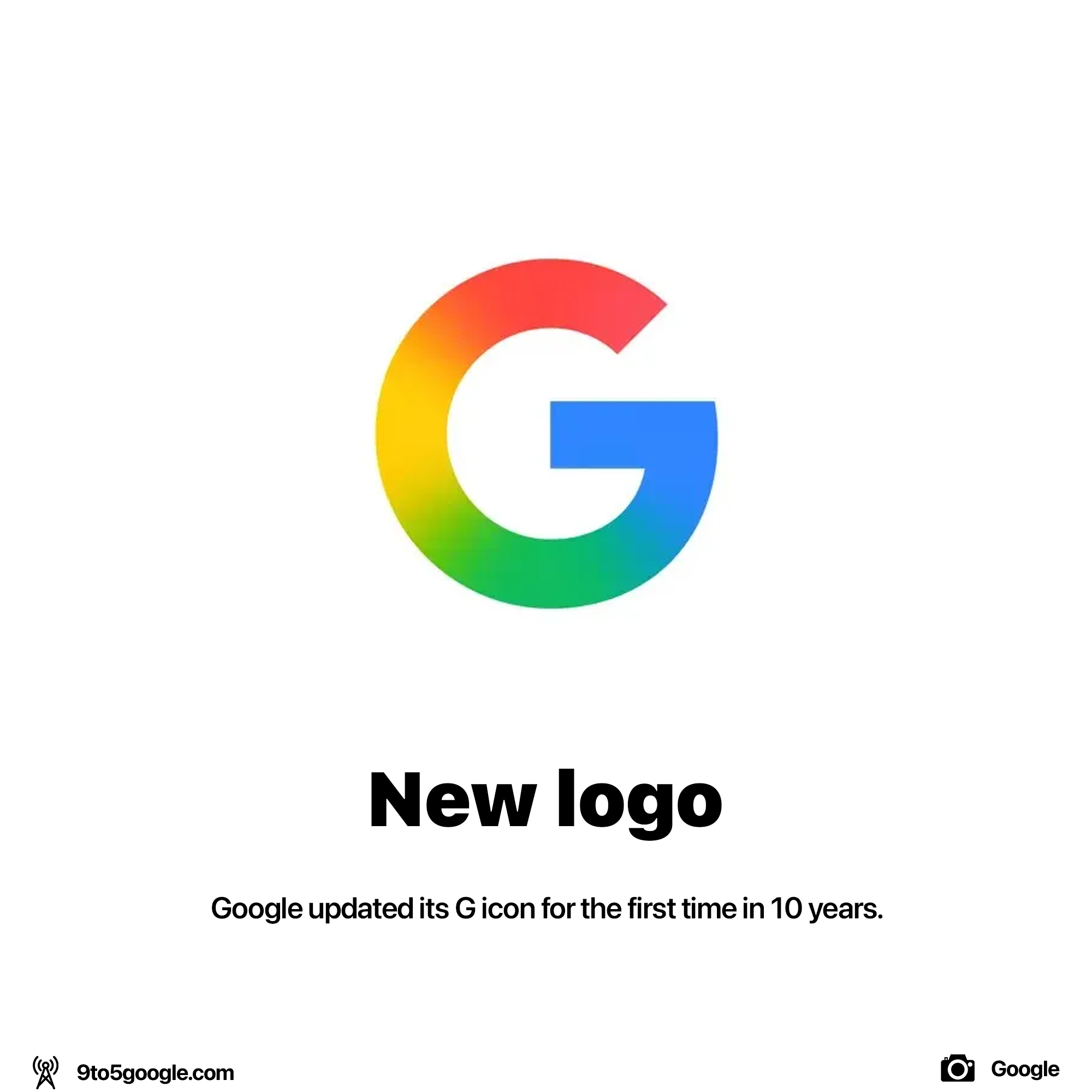 Google updated it's G logo