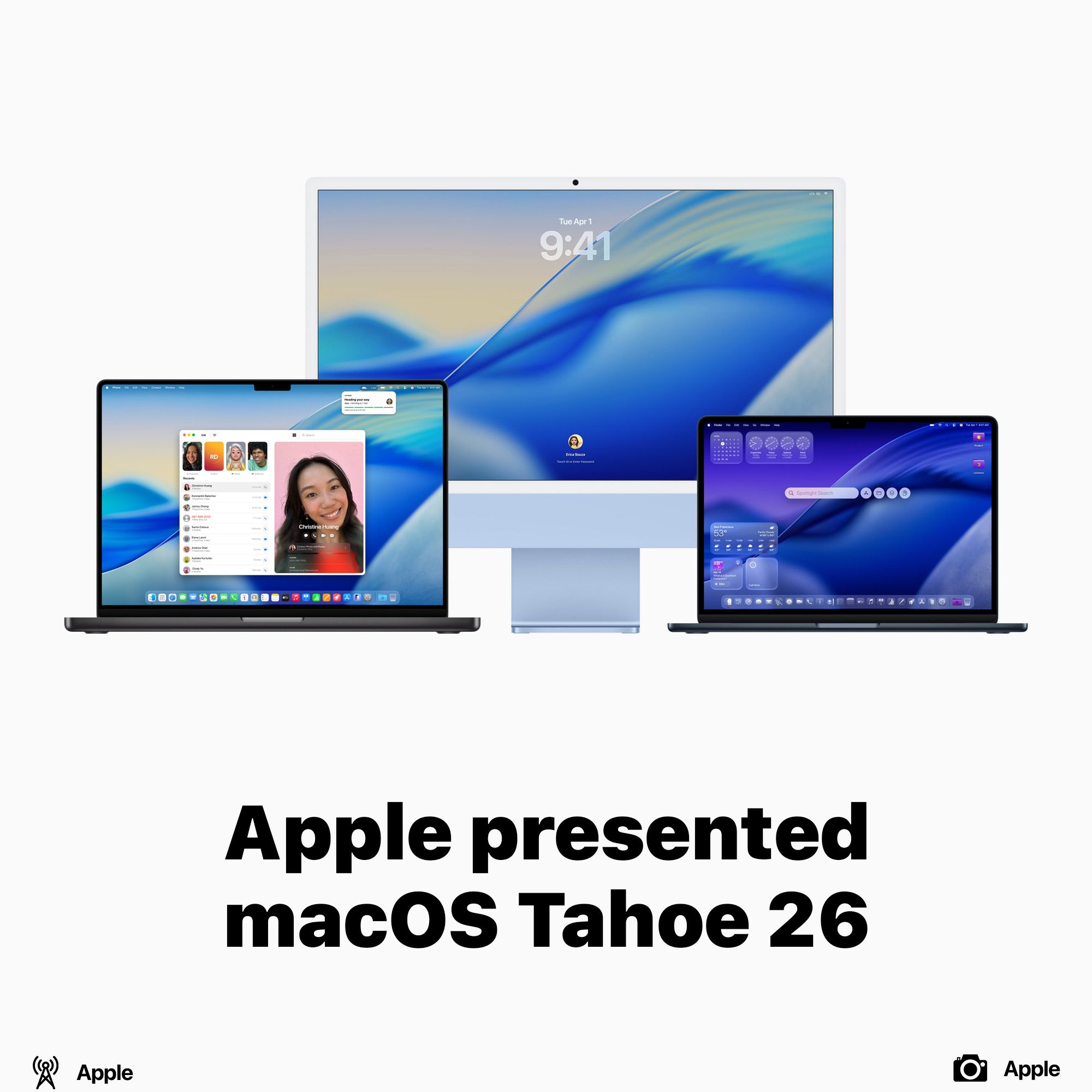 Apple presented macOS Tahoe 26
