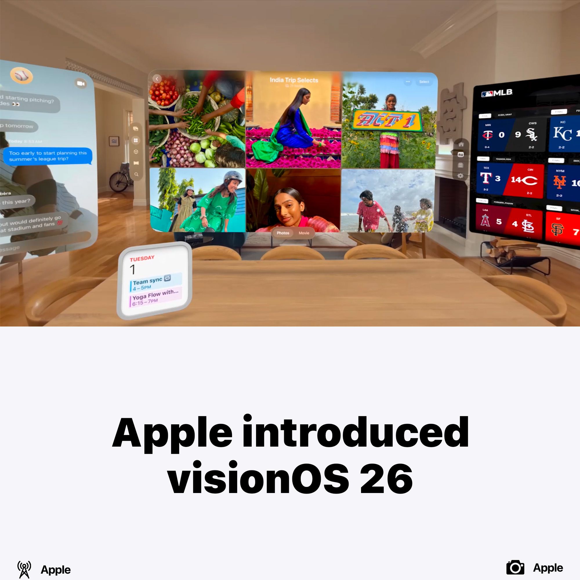 Apple introduced visionOS 26
