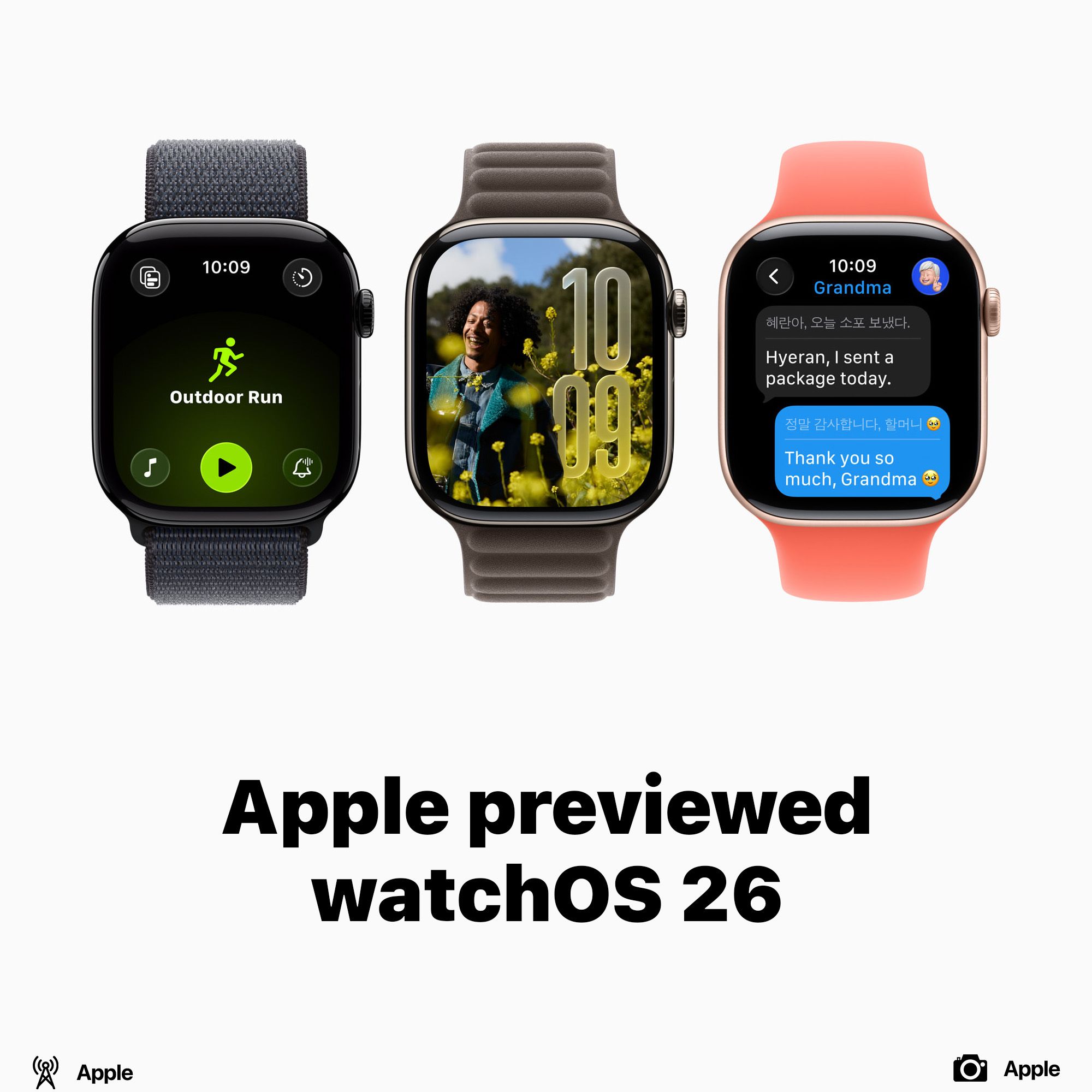 Apple previewed watchOS 26