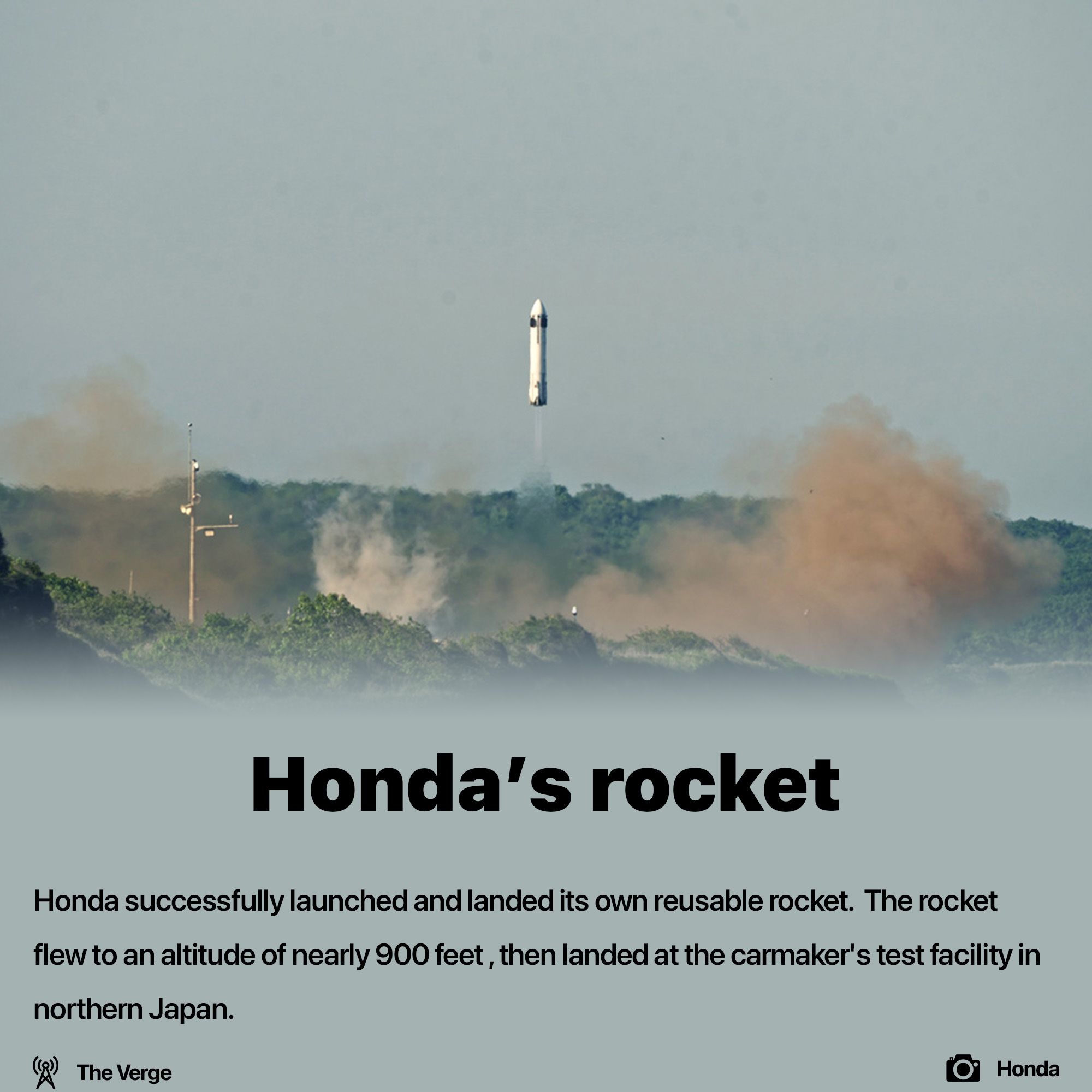 Honda is testing reusable rocket