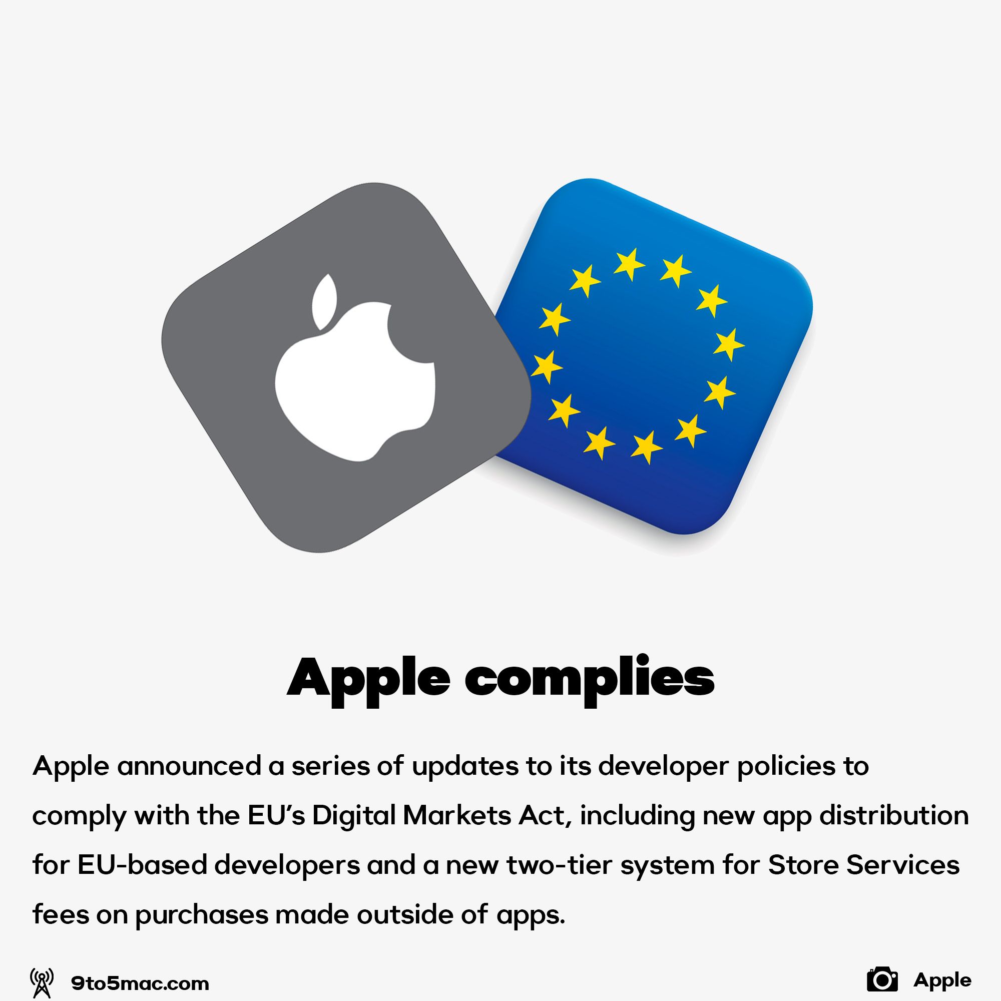 Apple complies with EU's DMA