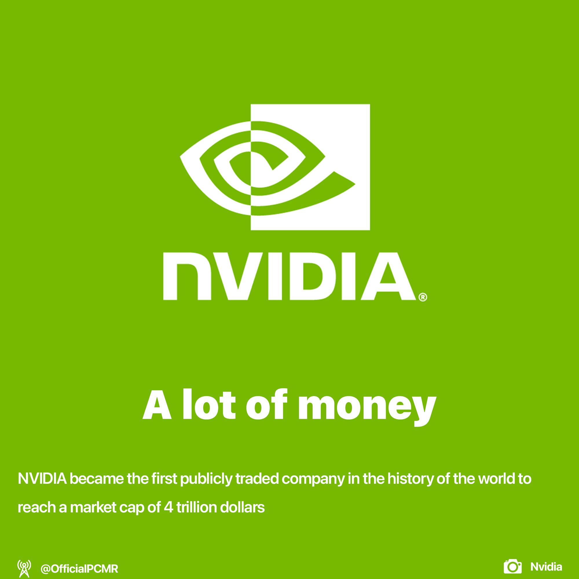 Nvidia is worth $4T
