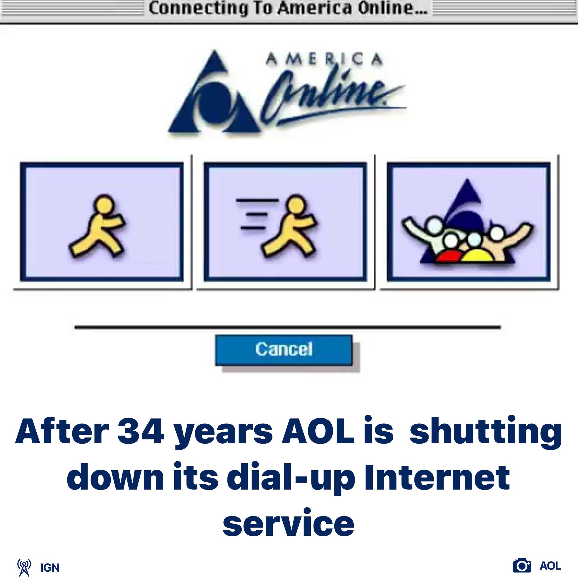 AOL is shutting down dial-up internet