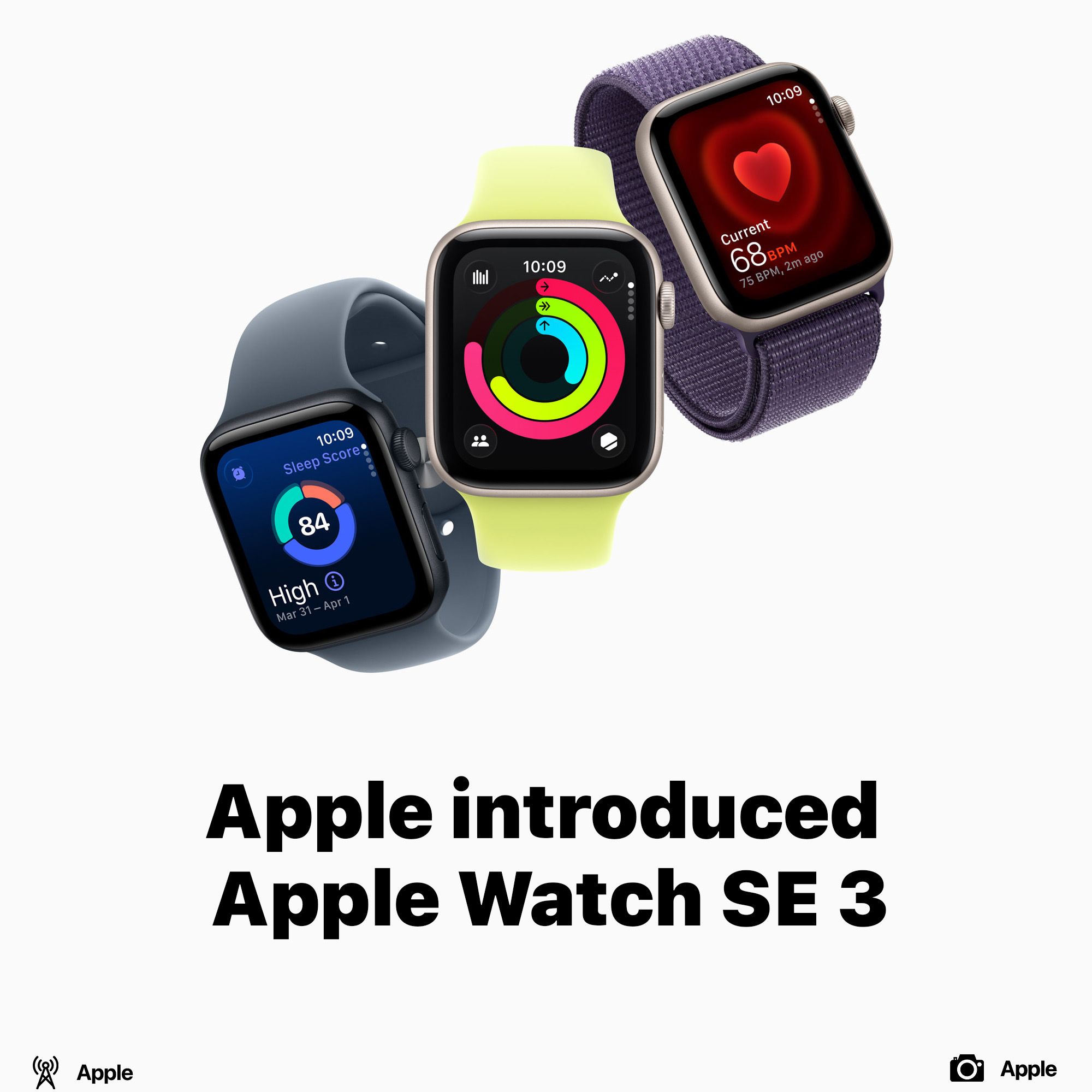 Apple introduced Apple Watch SE 3