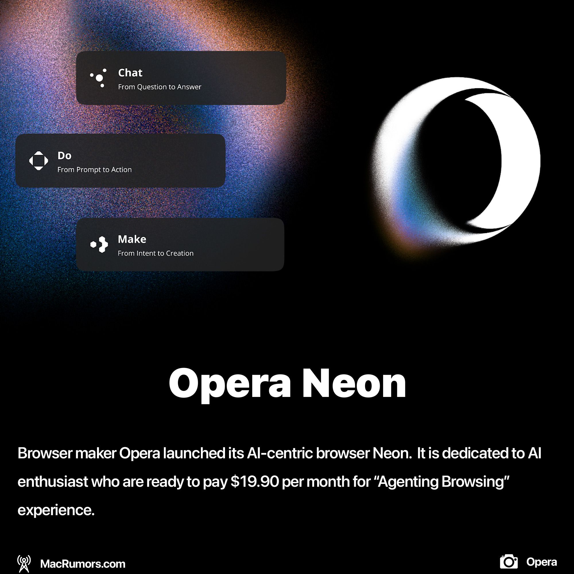 Opera launched AI Browser Opera Neon