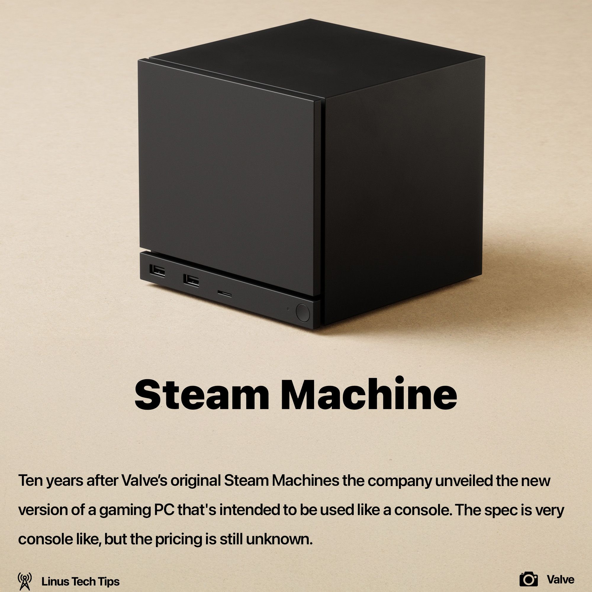 Steam announced gaming computer