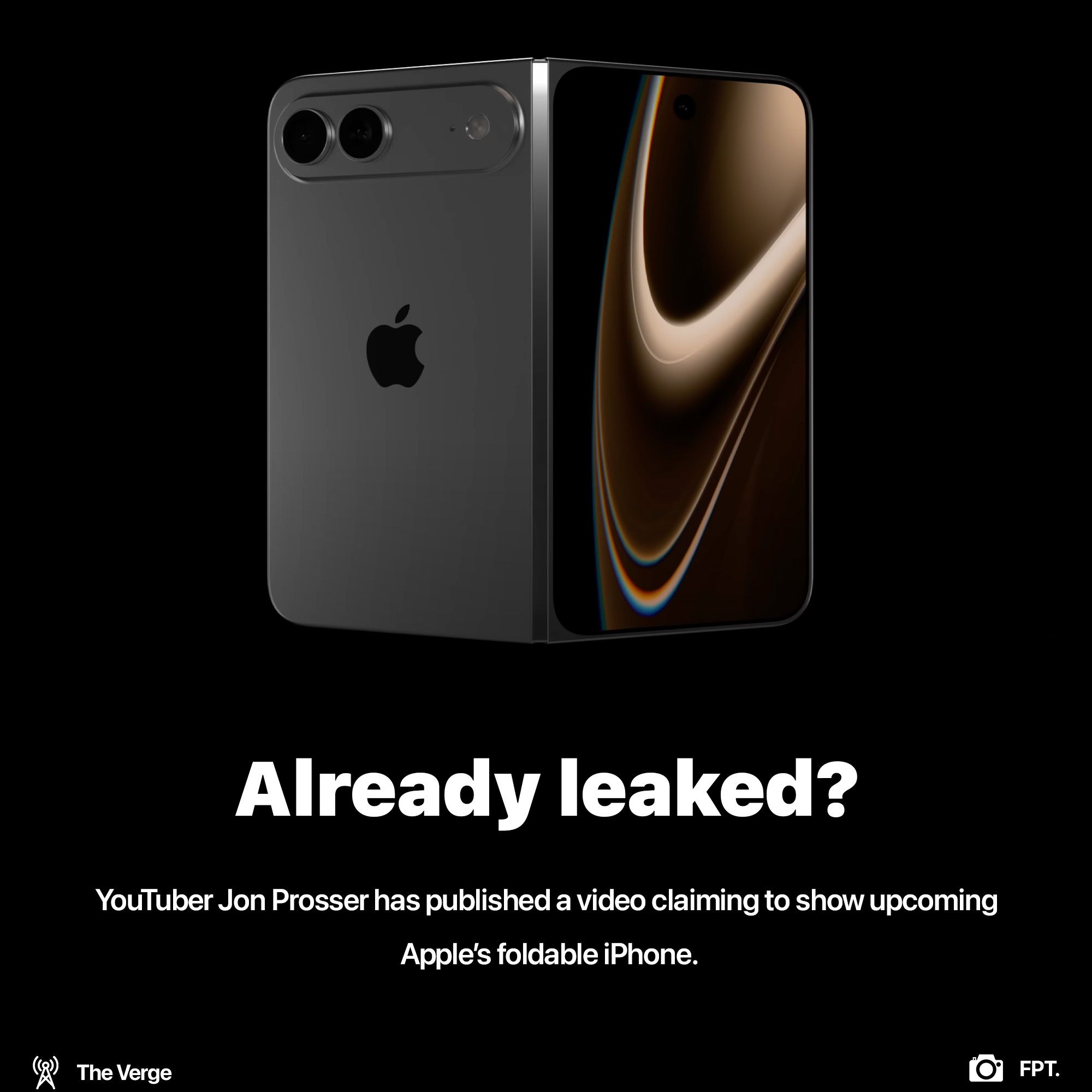 Design of iPhone Fold leaked