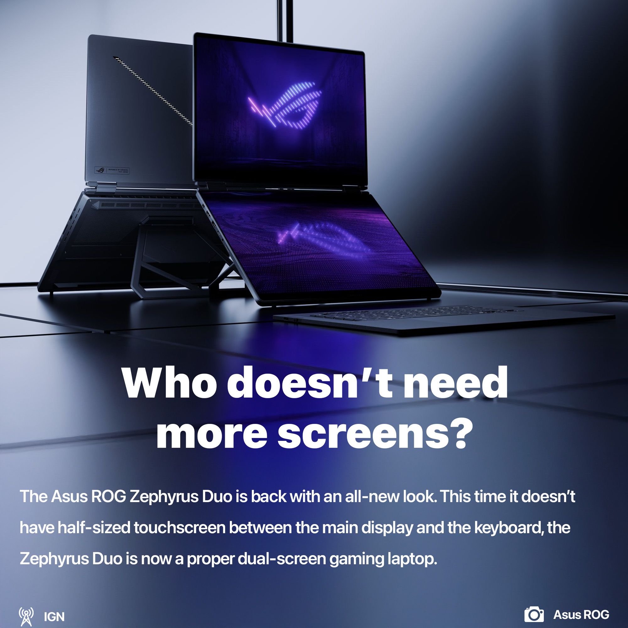 Asus presented true double screen laptop