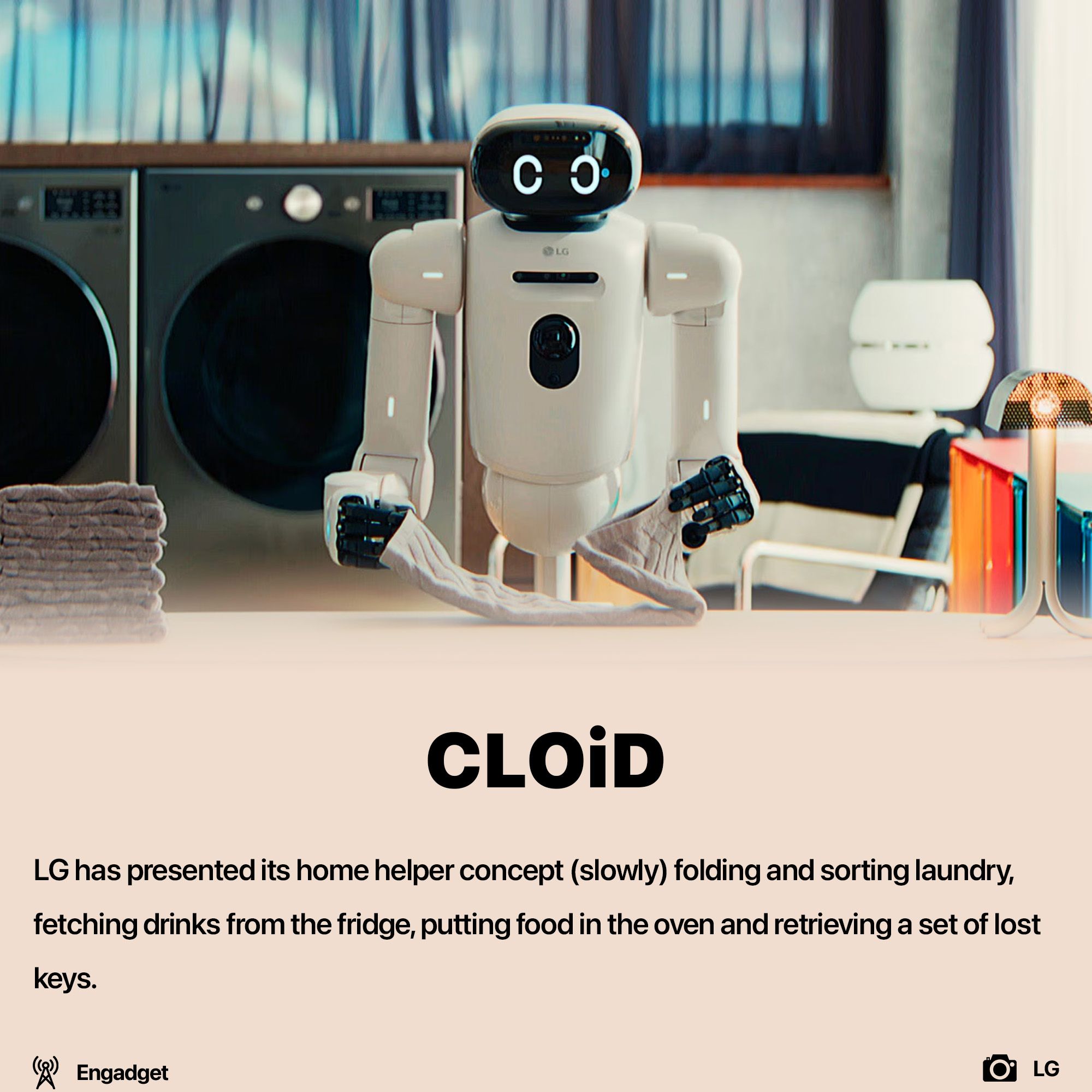 LG presented home robot