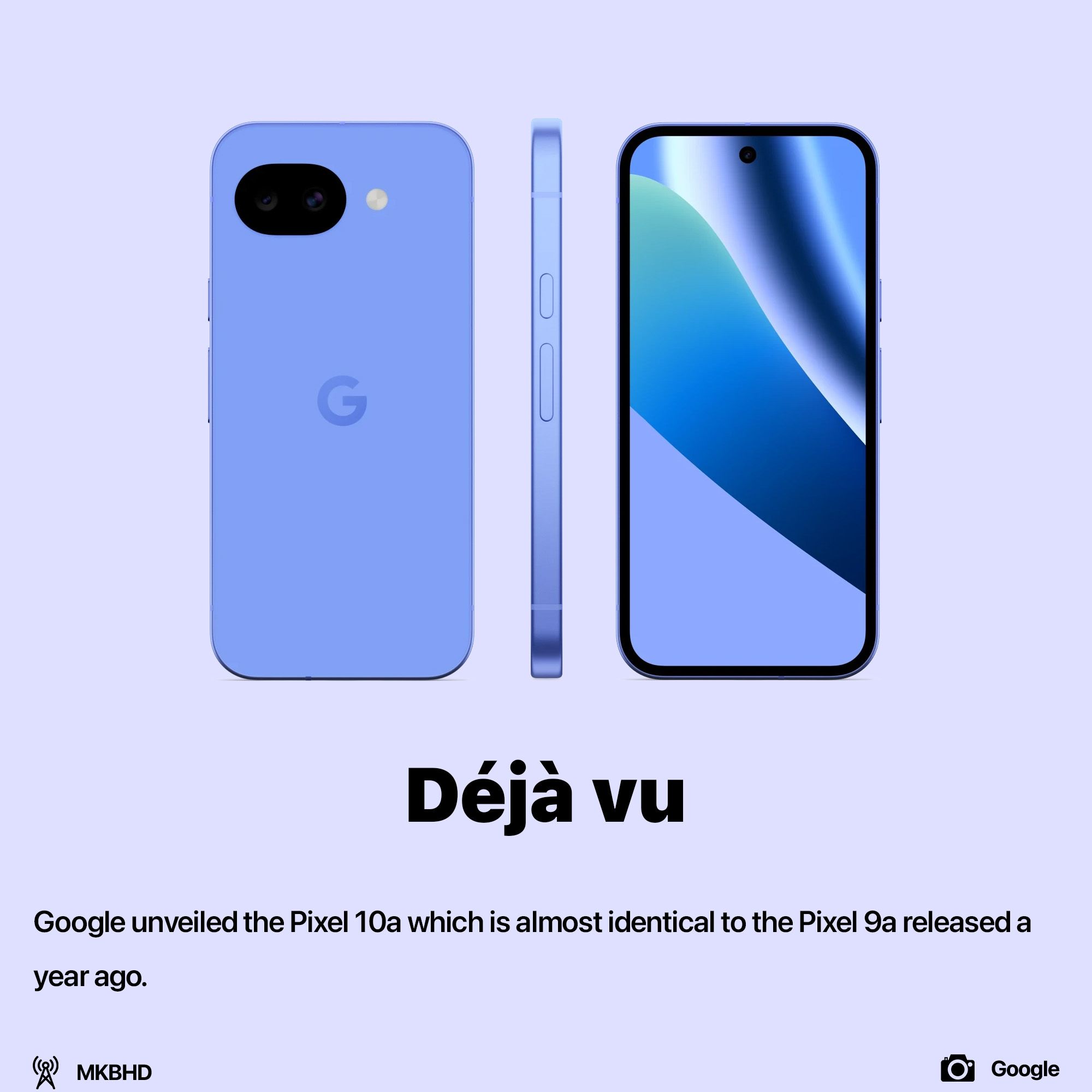 Google unveiled Pixel 10a