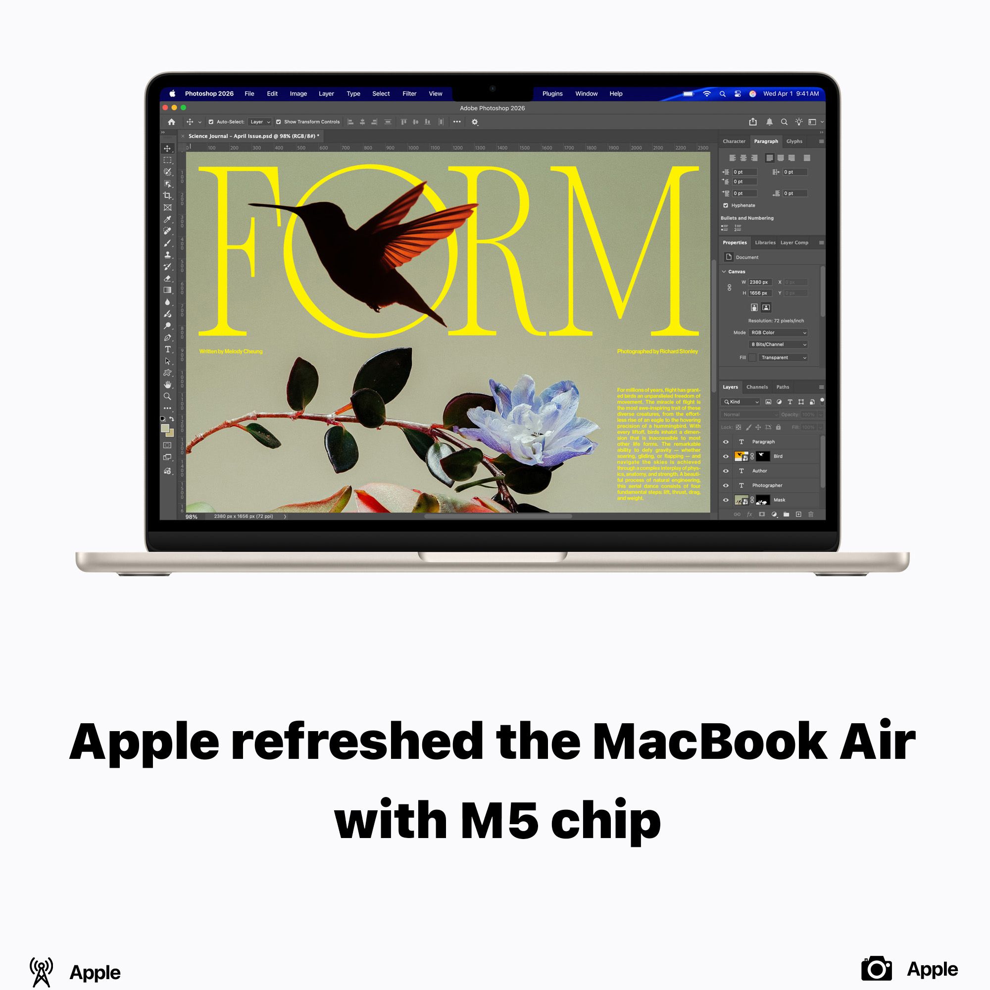 Apple refreshed the MacBook Air with M5 chip