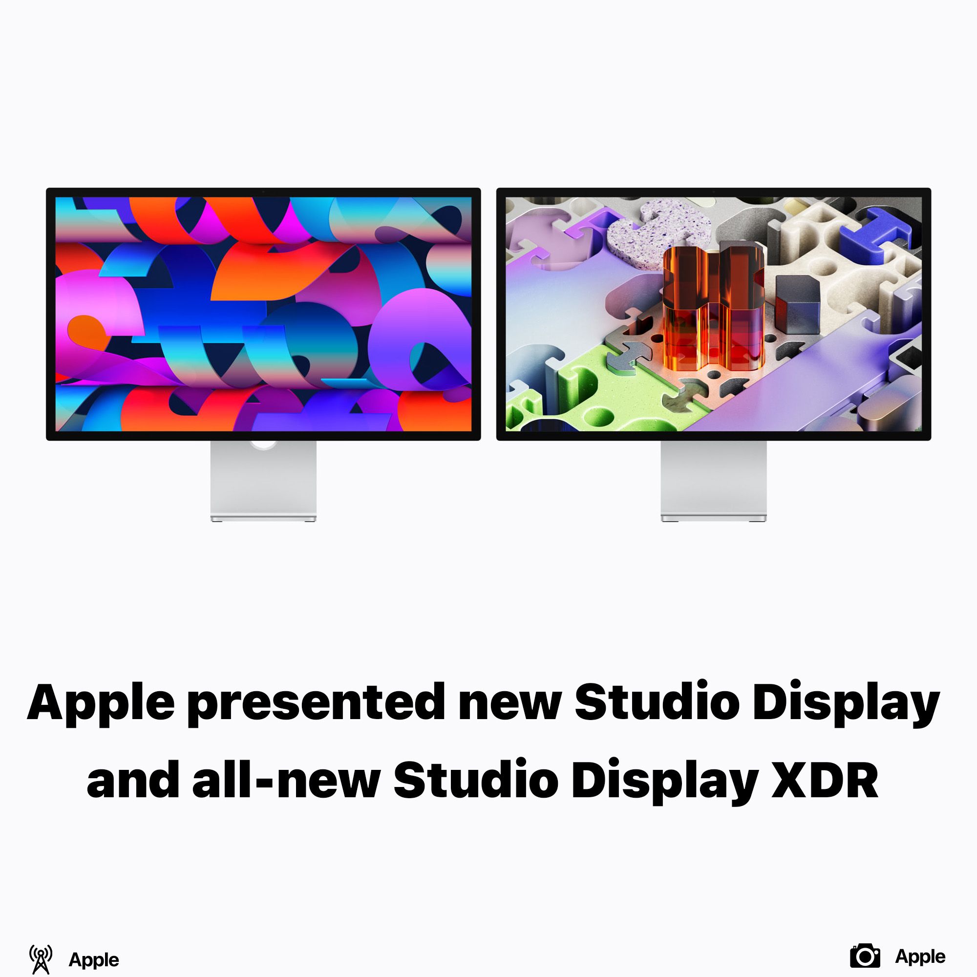 Apple refreshed Studio Display lineup