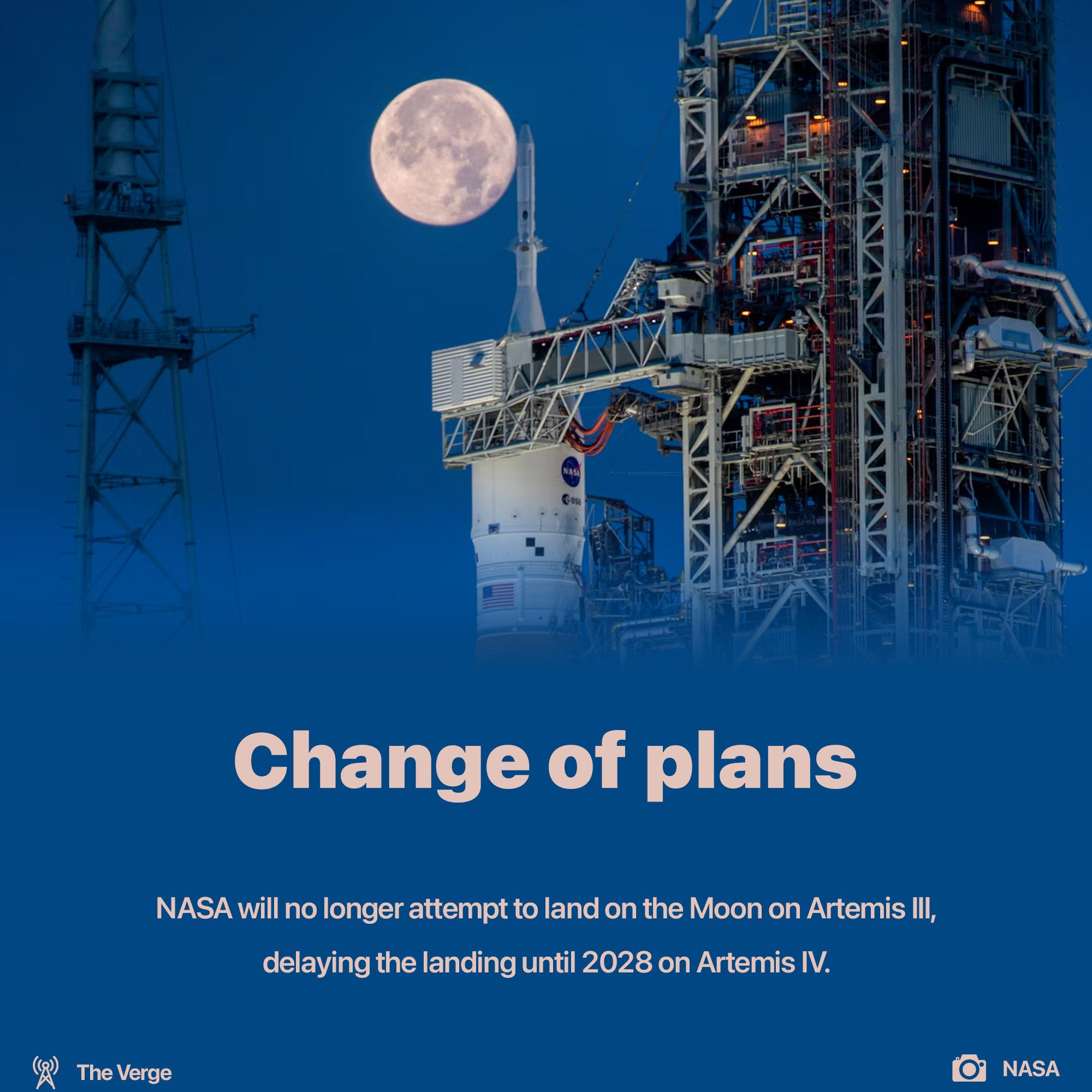 Moon landing delayed until 2028