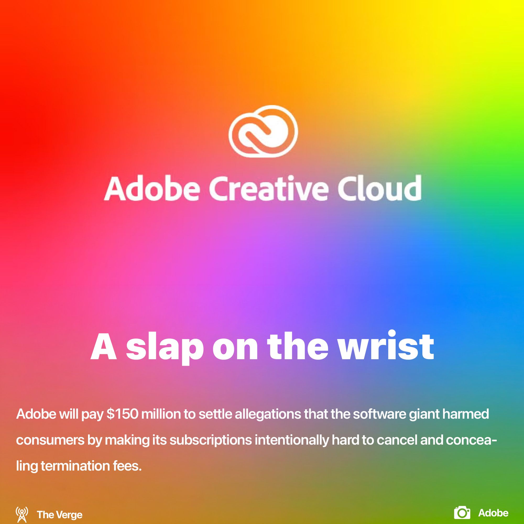 Adobe will pay $150M for making subscription cancellation difficult   