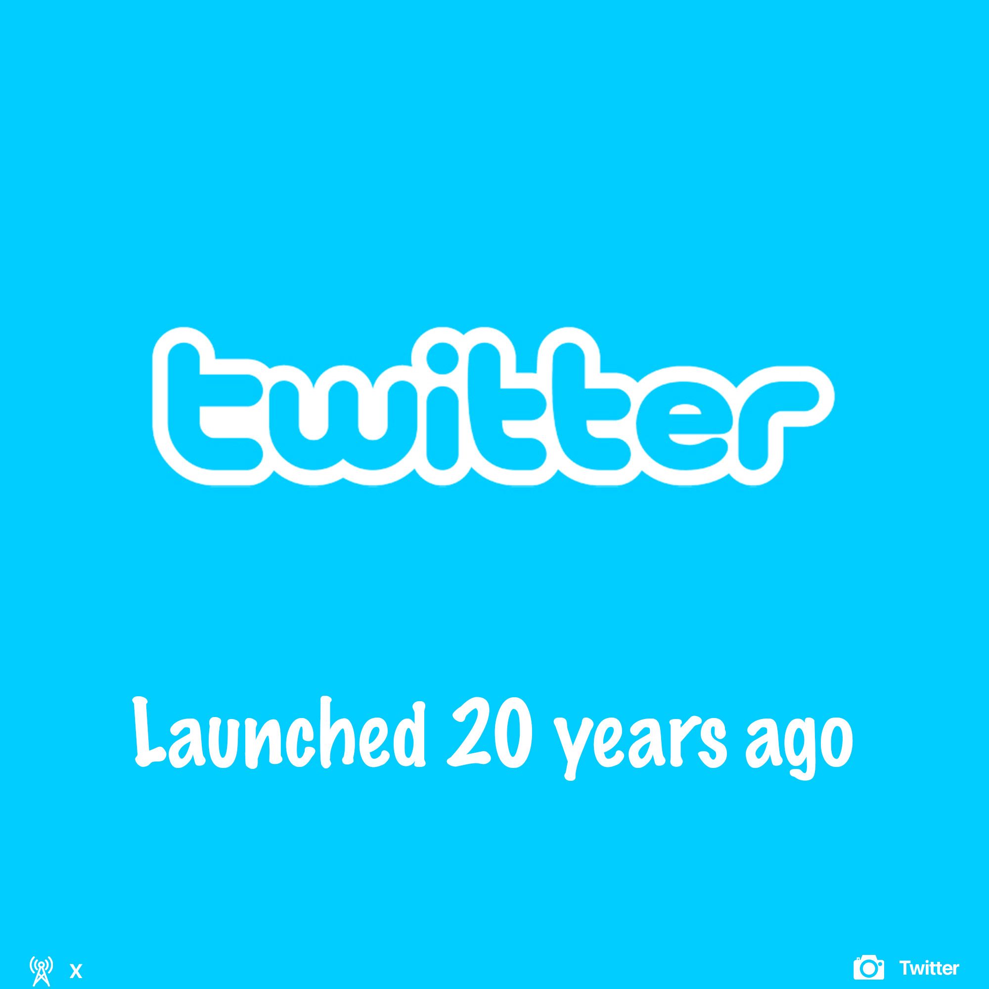 Twitter launched 20 years ago