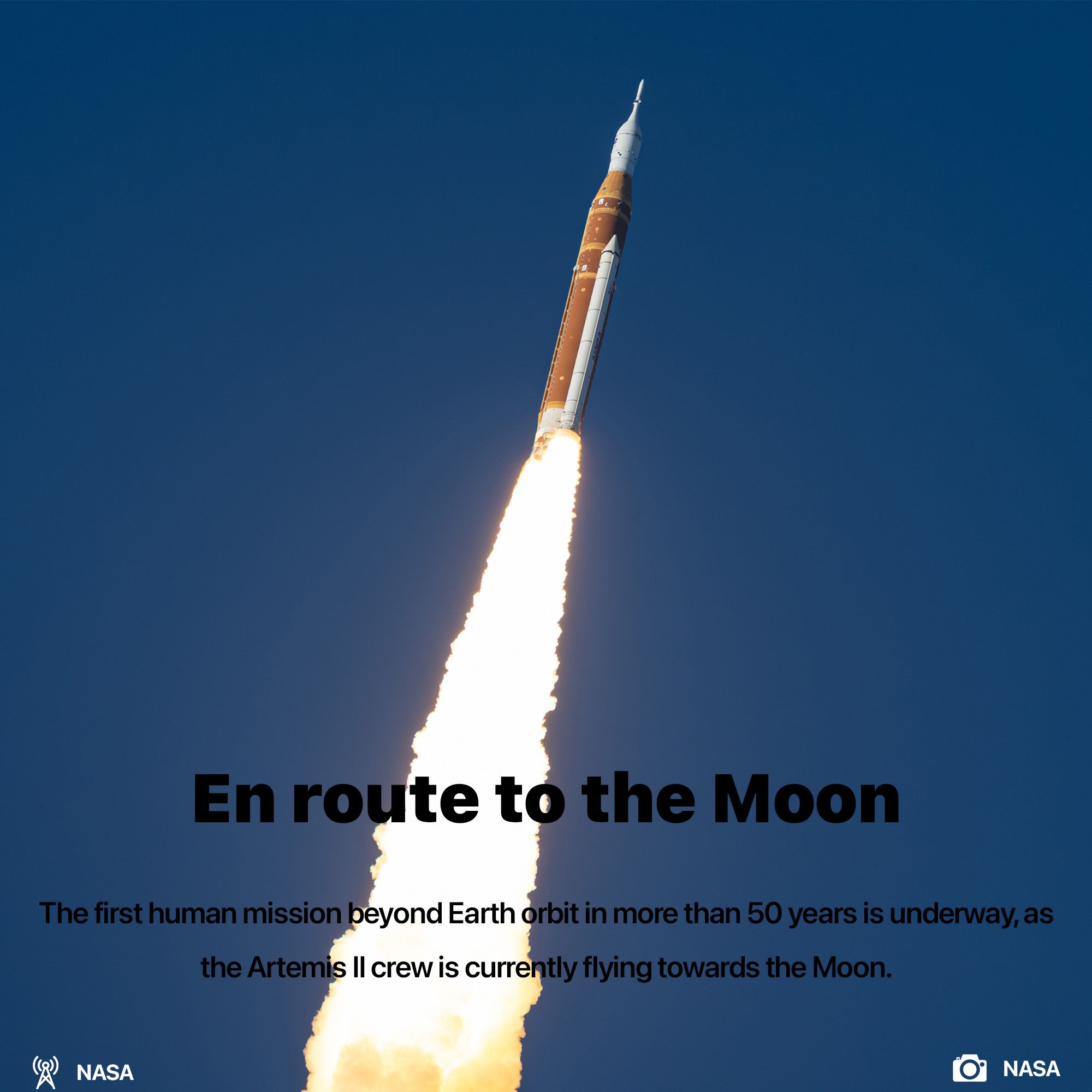 Artemis II is flying towards Moon