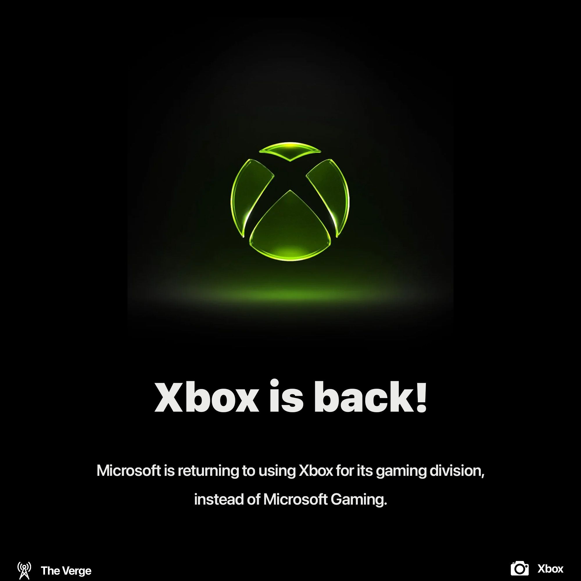 Xbox is back