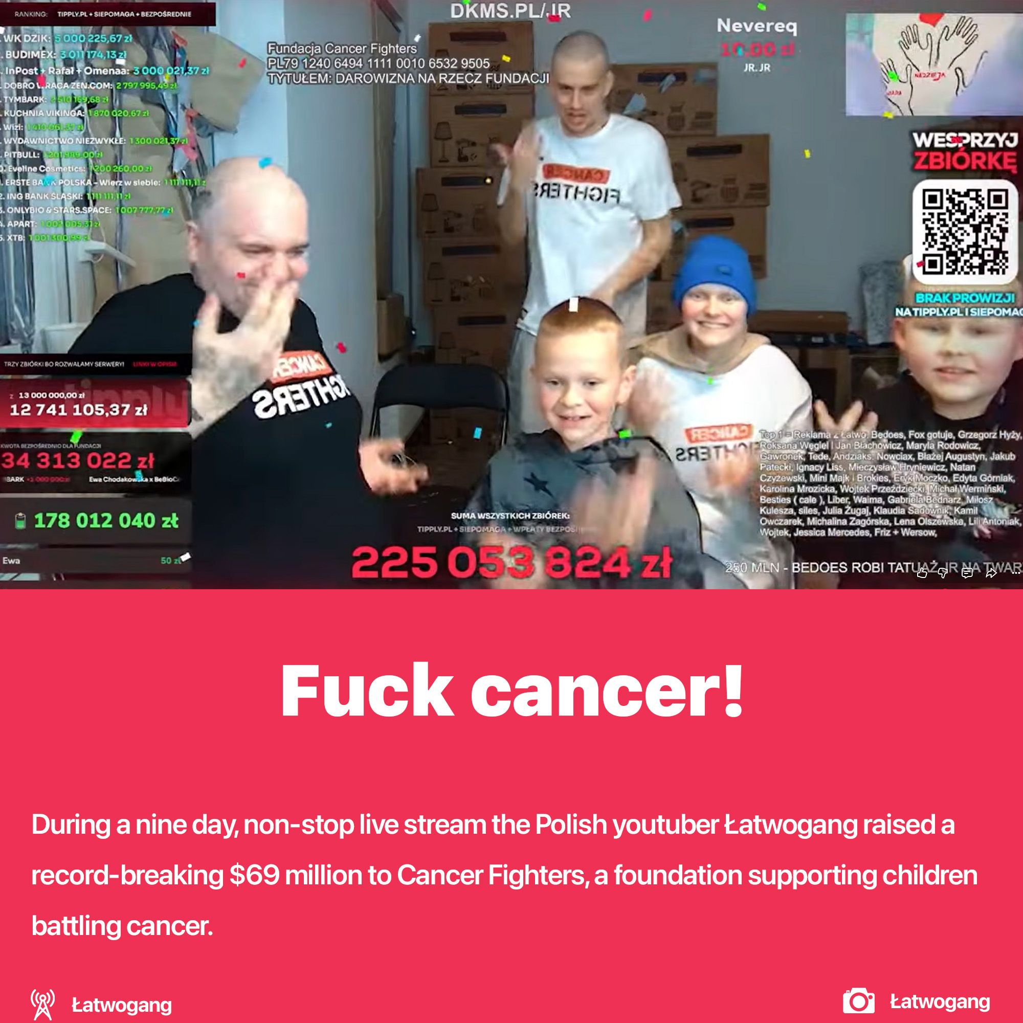 Record breaking stream