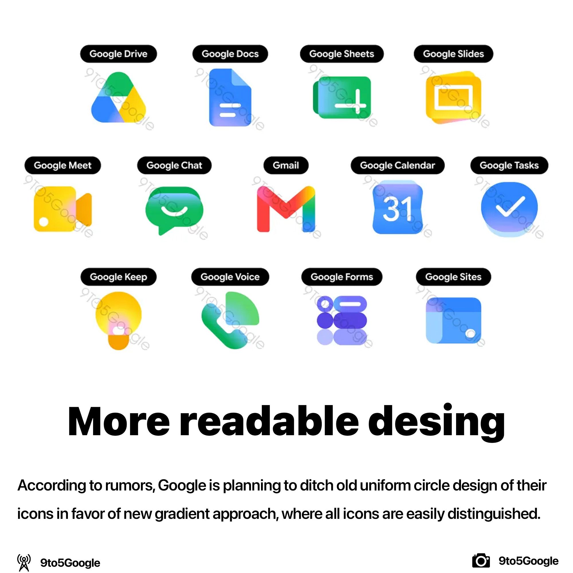 Google is going to update their icons