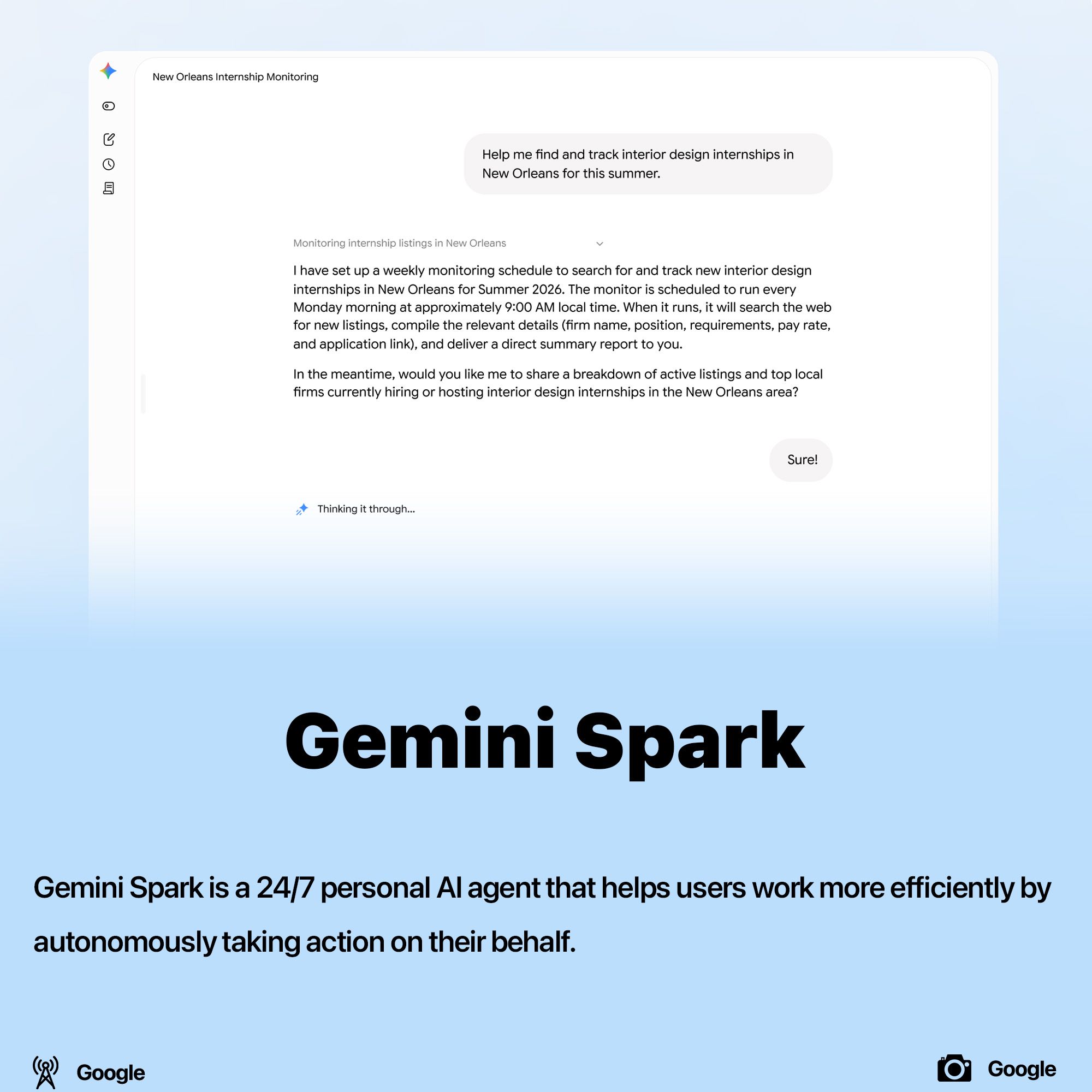 Google announce Gemini Spark