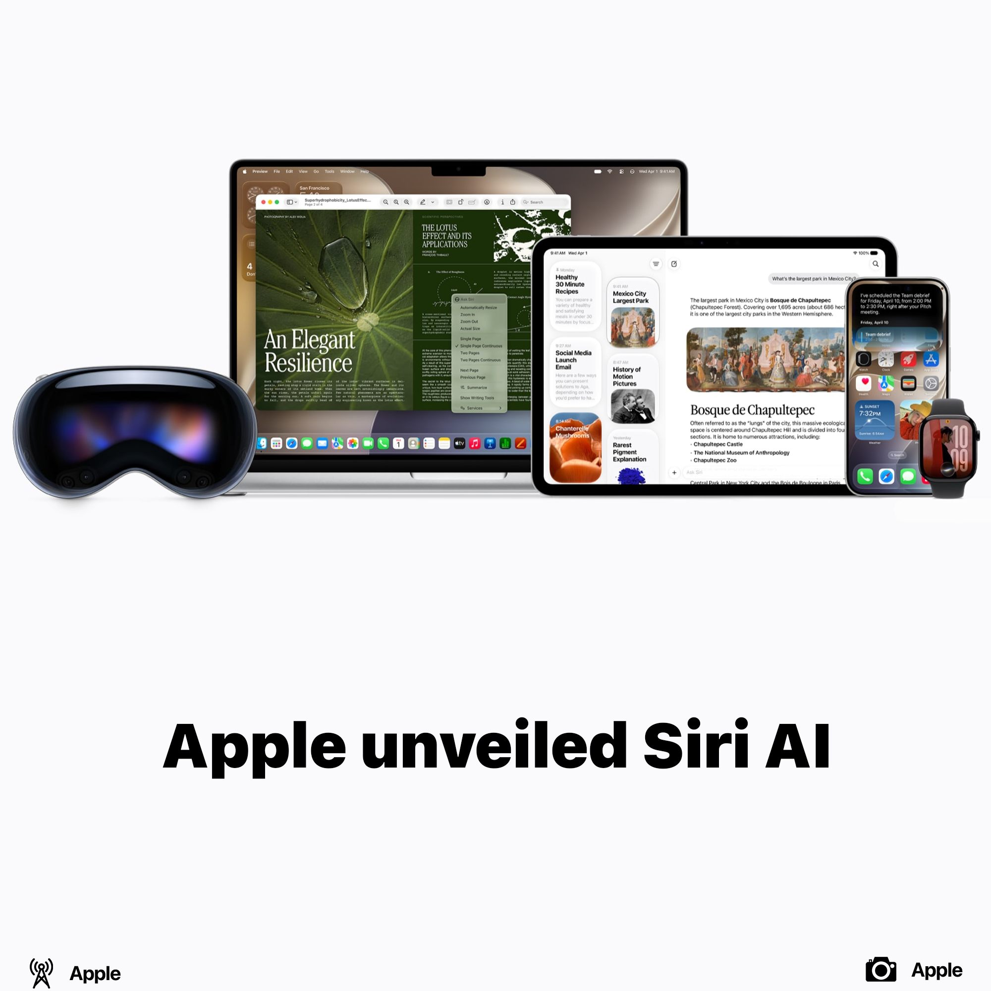 Apple unveiled Siri AI