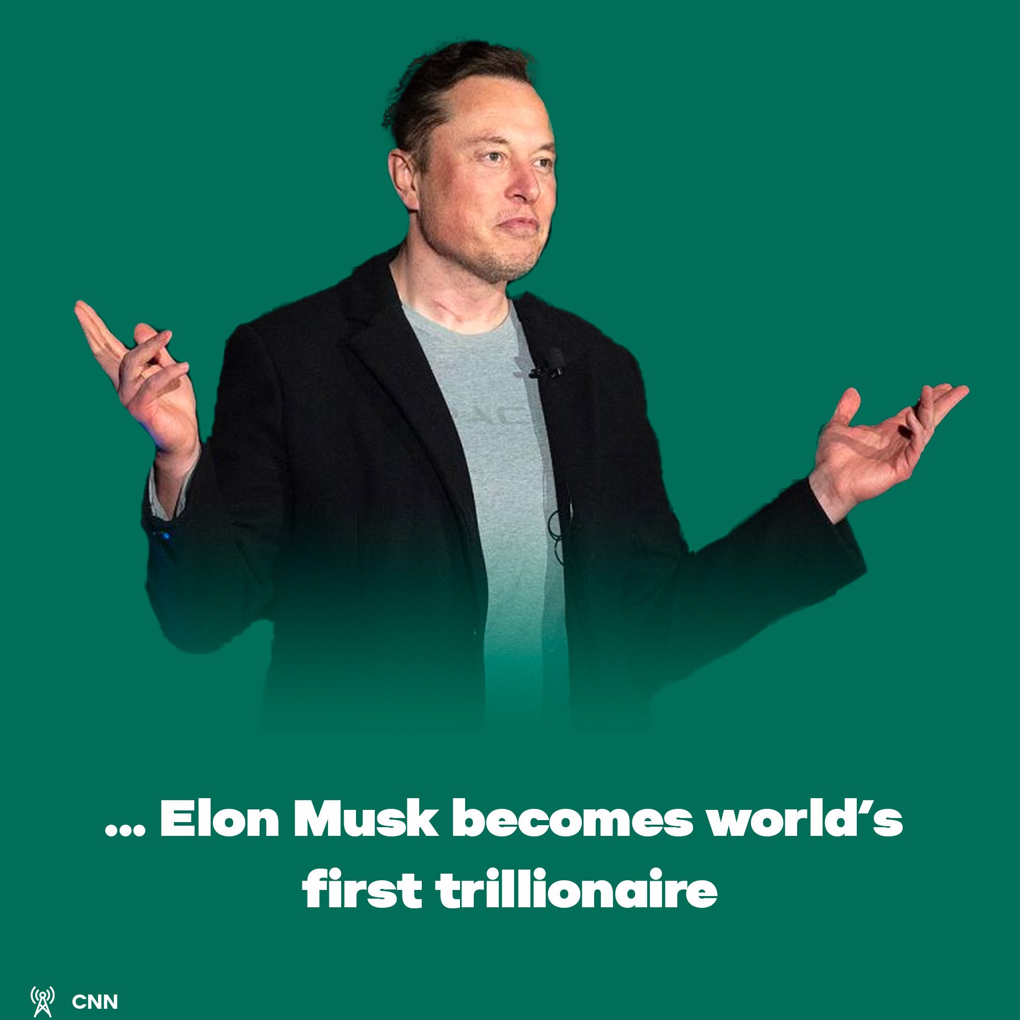 Elon Musk becomes world's first trillionaire