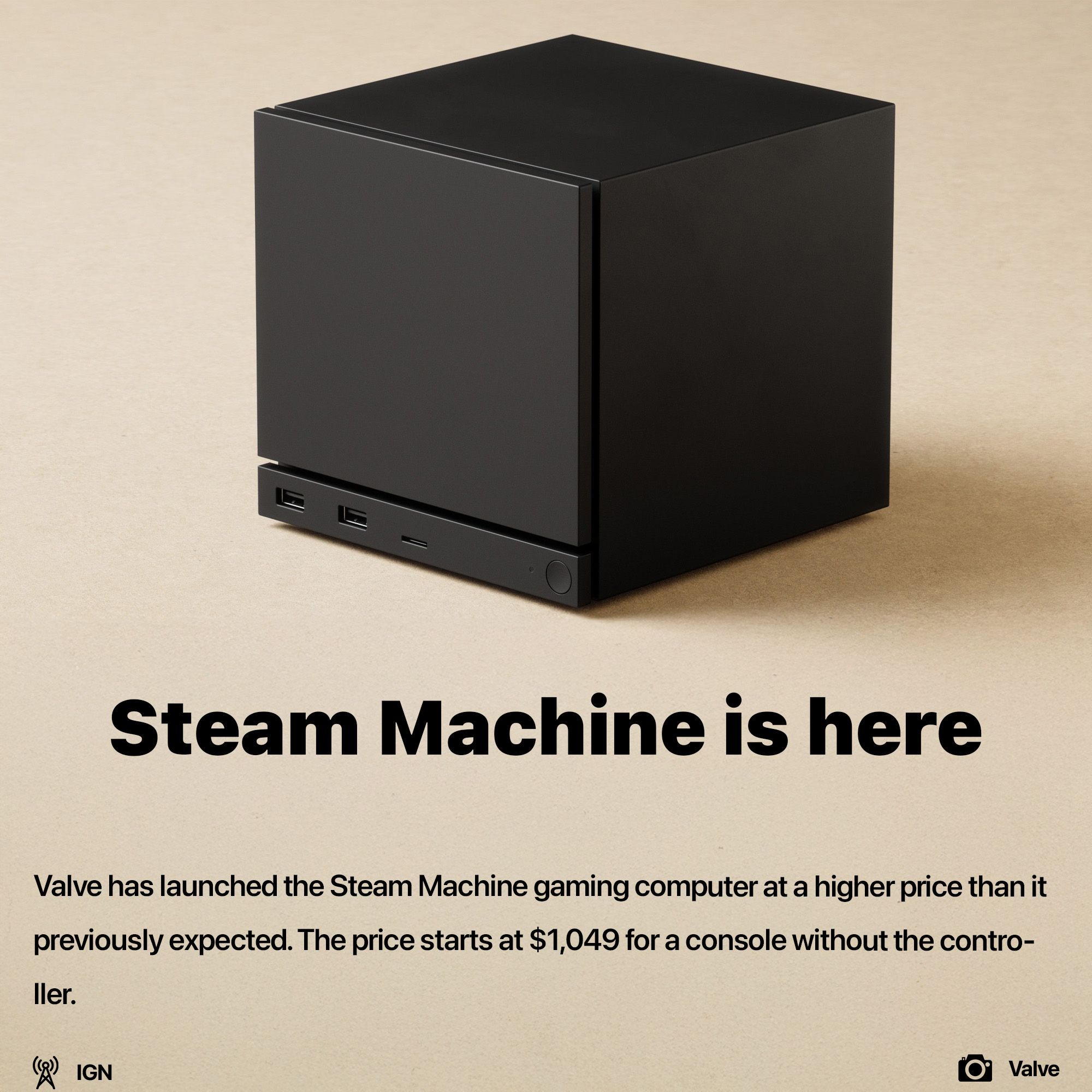 Steam Machine is here and it it expensive