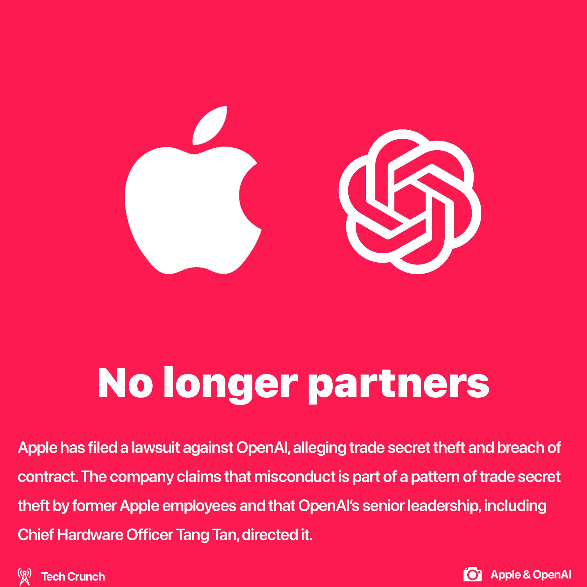 Apple has sued OpenAI
