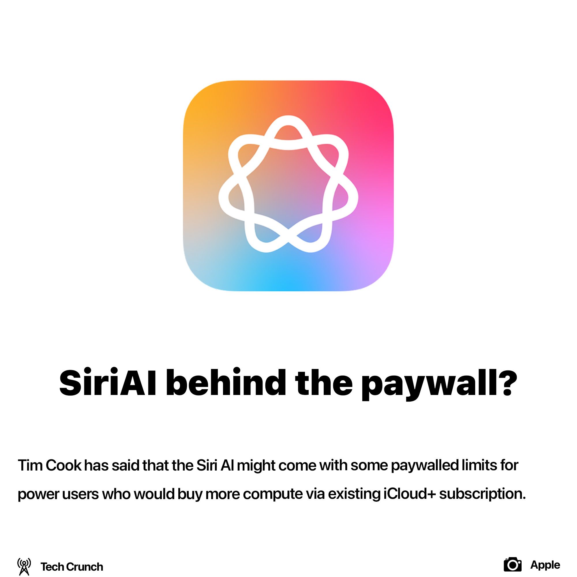 SiriAI might have a subscription