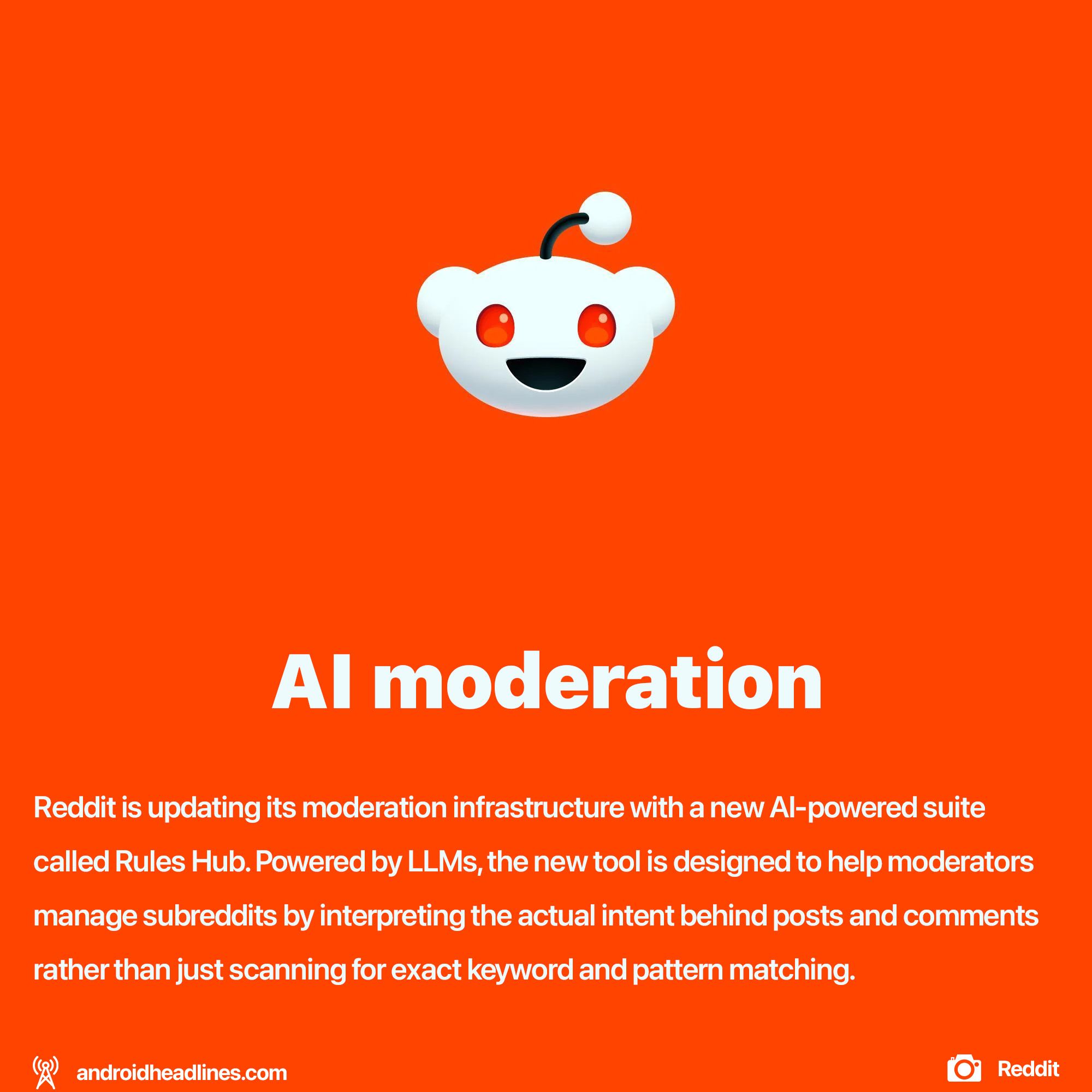 Reddit introduced AI moderation tools