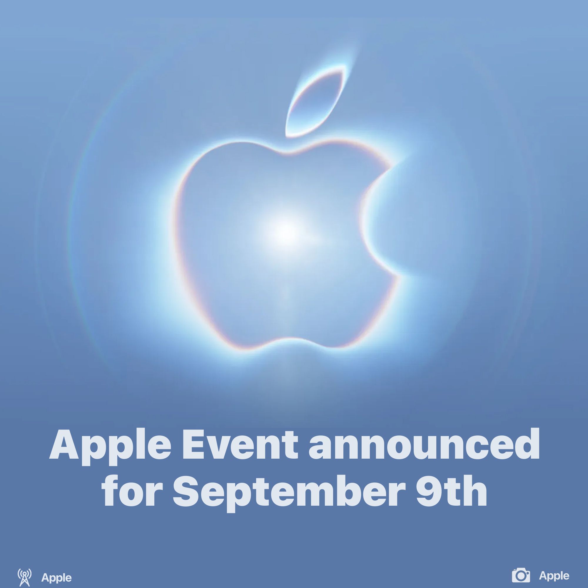 Apple event announced for September 9th