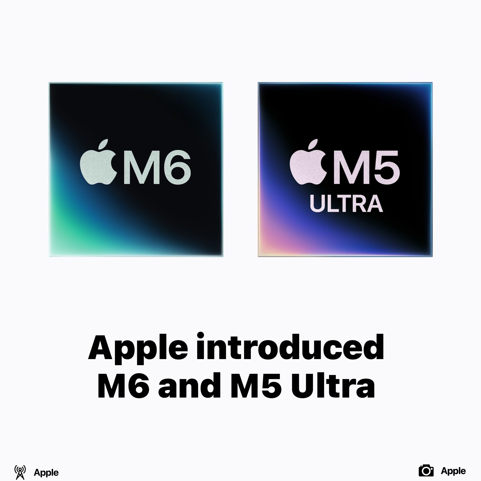 Apple introduced M6 and M5 Ultra
