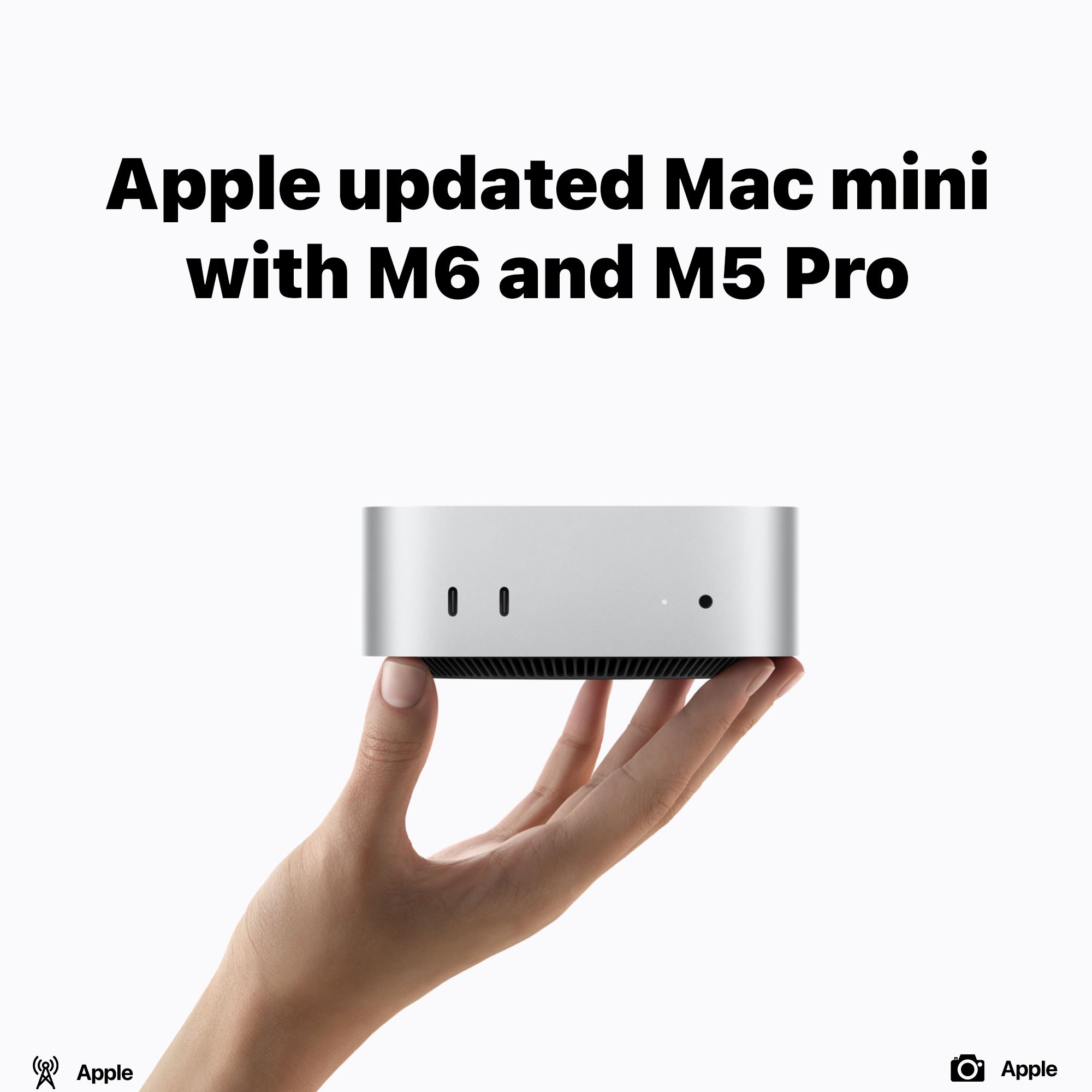 Apple updated Mac mini with M6 and M5 Pro