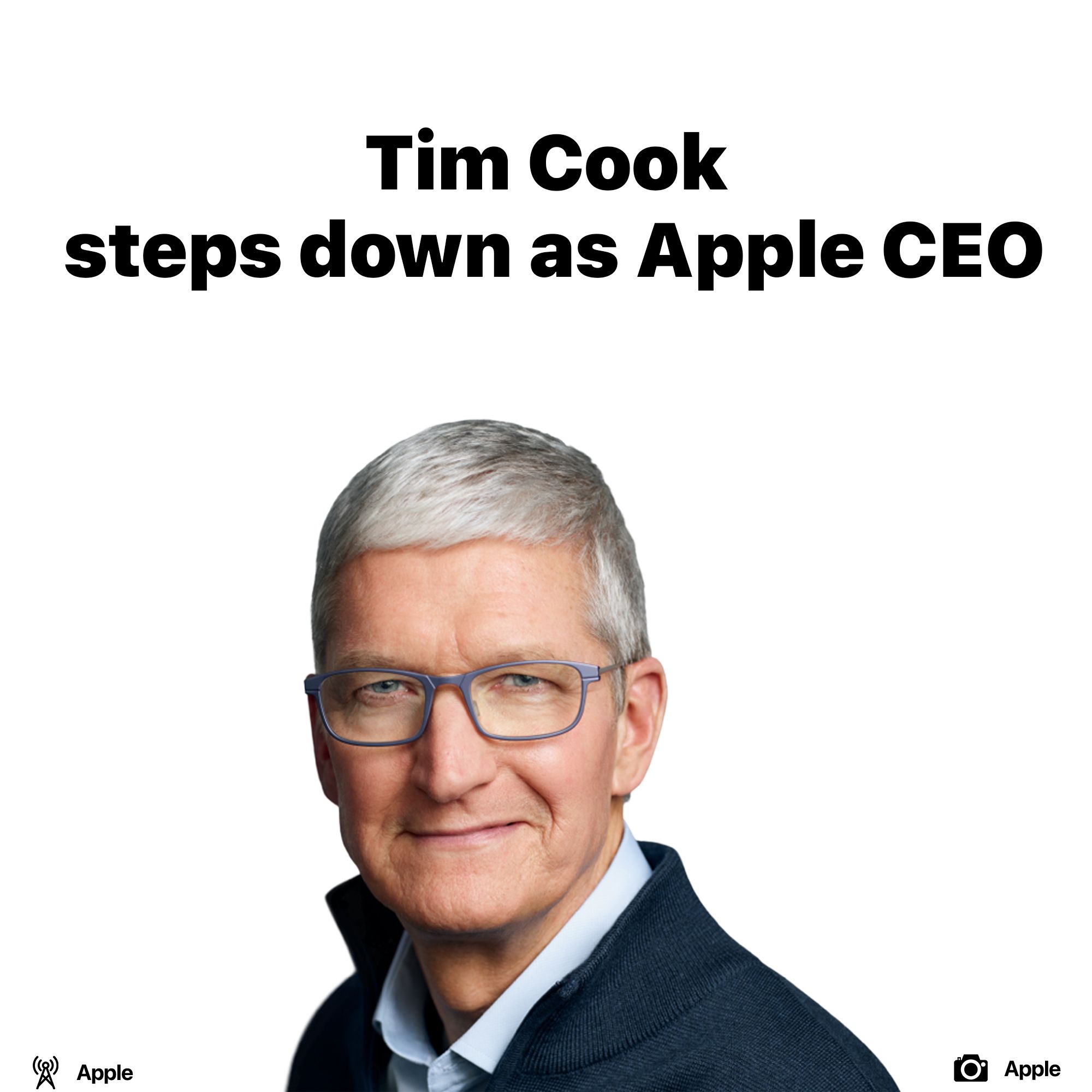 Tim Cook steps down as Apple CEO