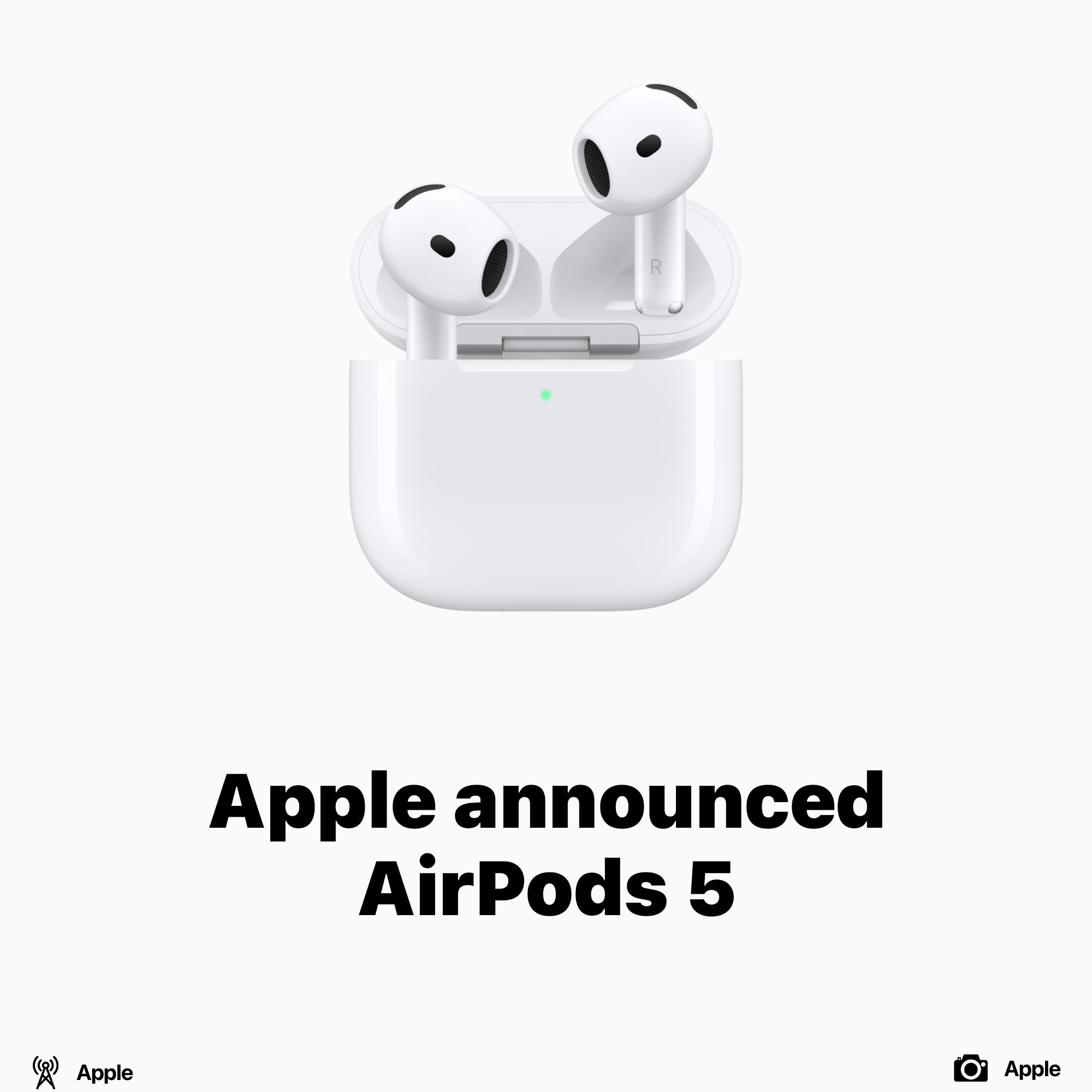 Apple announced AirPods 5