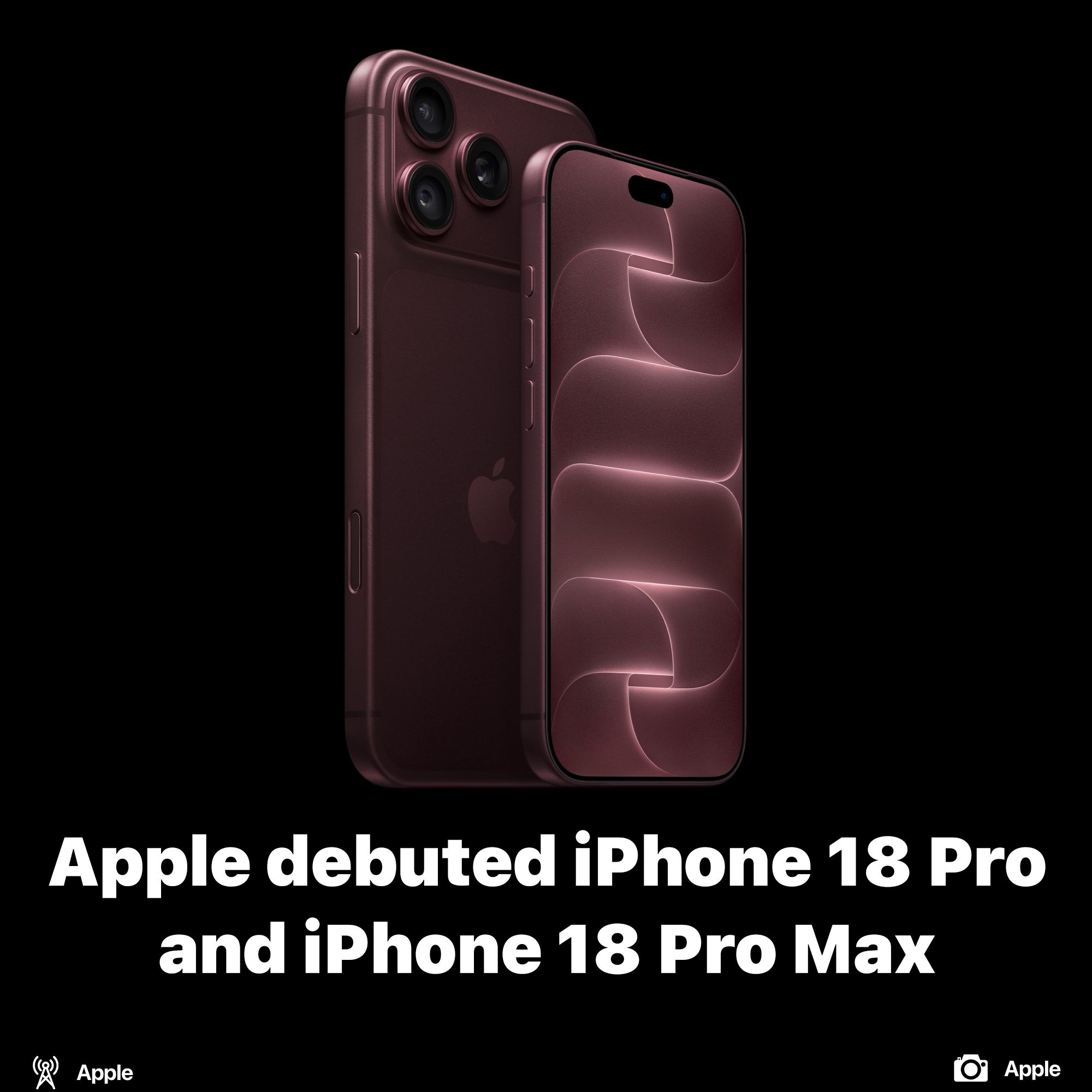 Apple debuted iPhone 18 Pro and iPhone 18 Pro Max