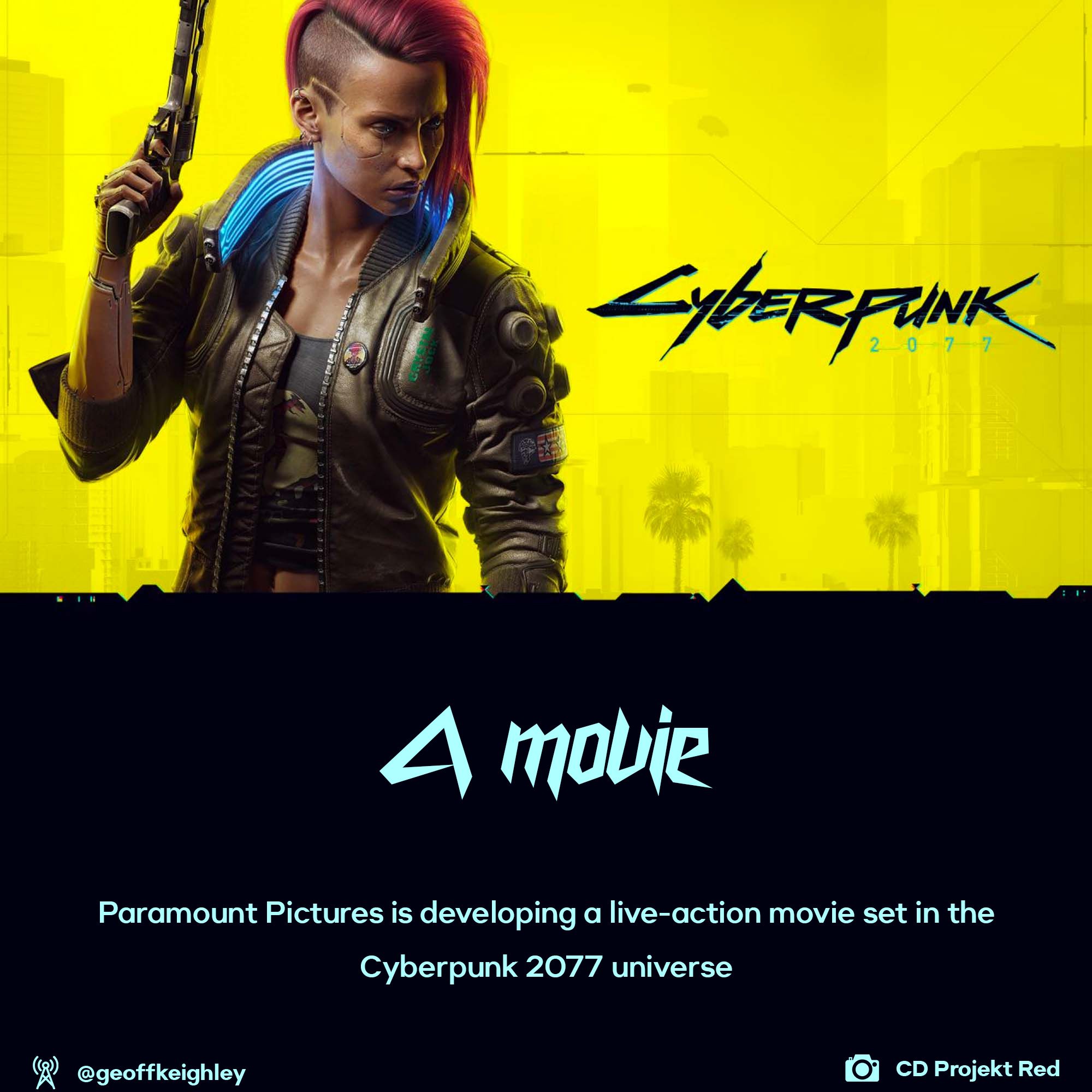 Paramount Pictures is working on Cyberpunk 2077 movie