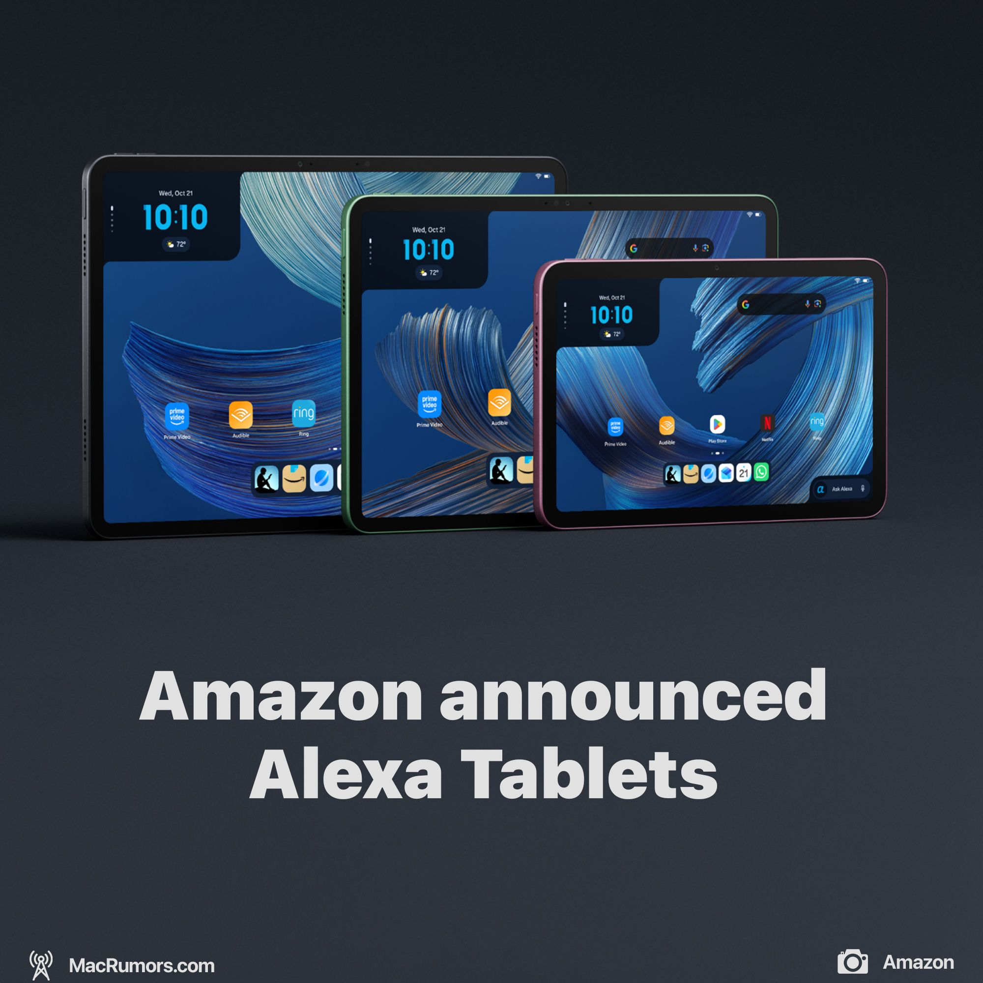 Amazon announced Alexa Tablets